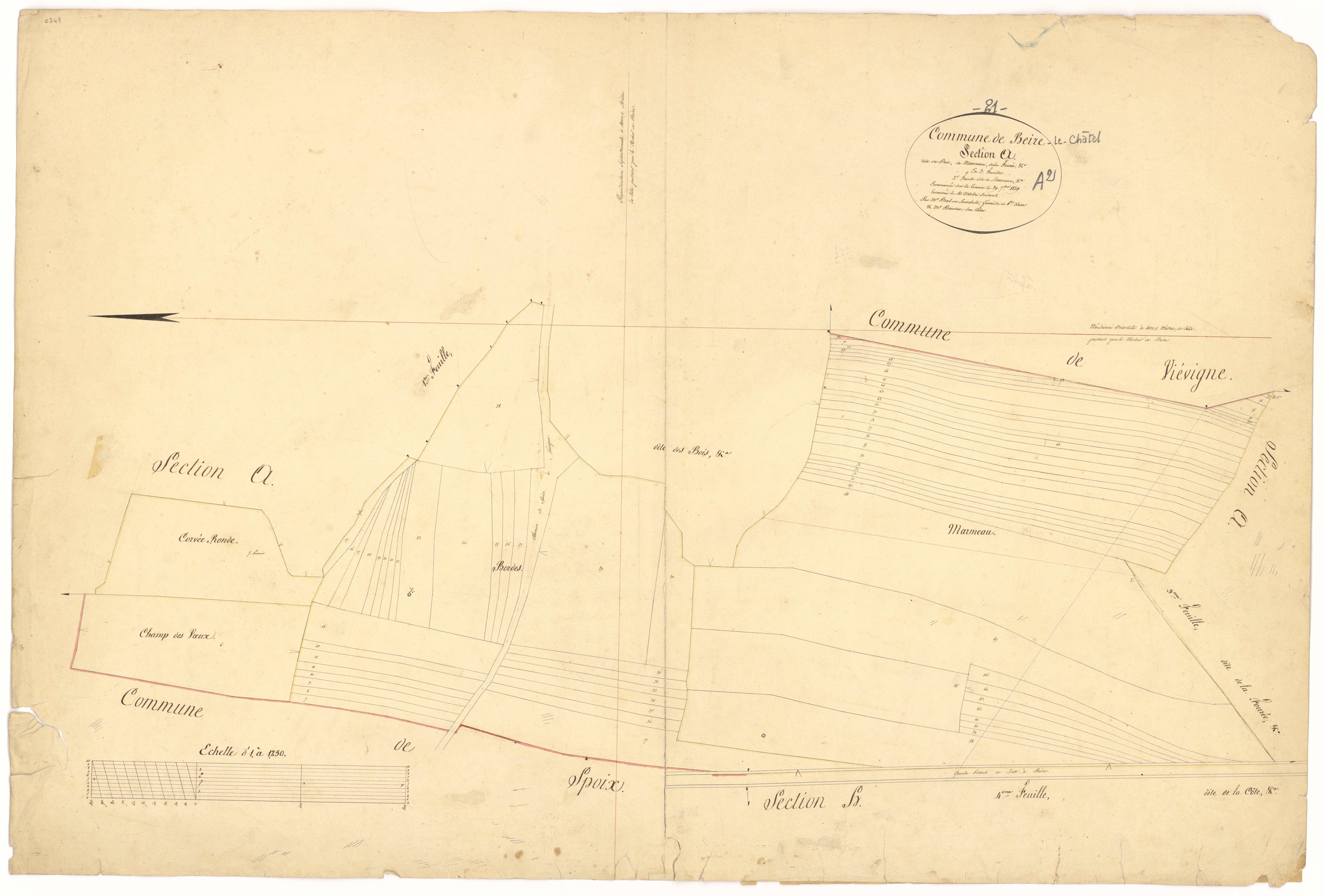 Beire-le-Châtel - Section A2 - 3 P PLAN 59/3