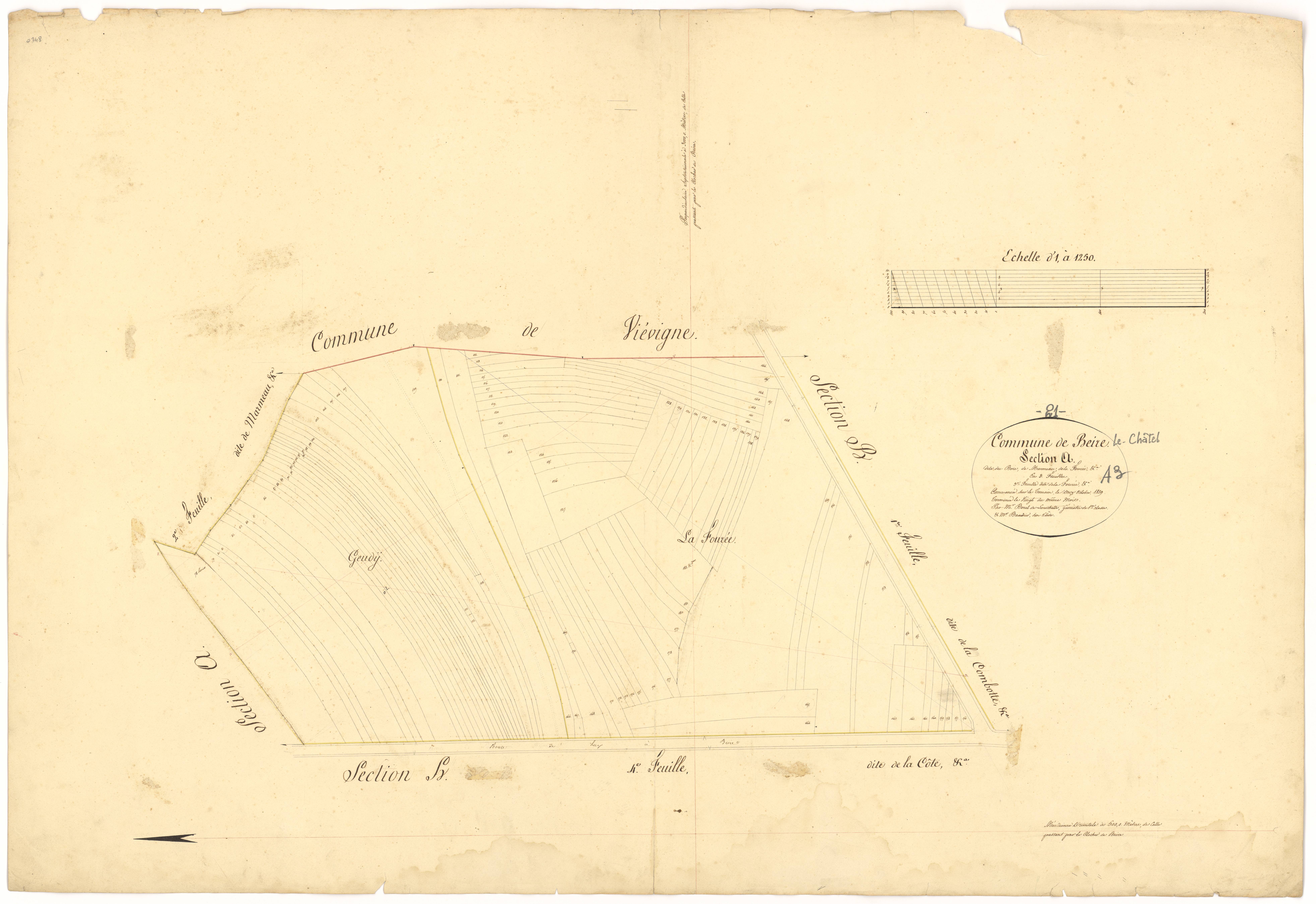 Beire-le-Châtel - Section A3 - 3 P PLAN 59/4