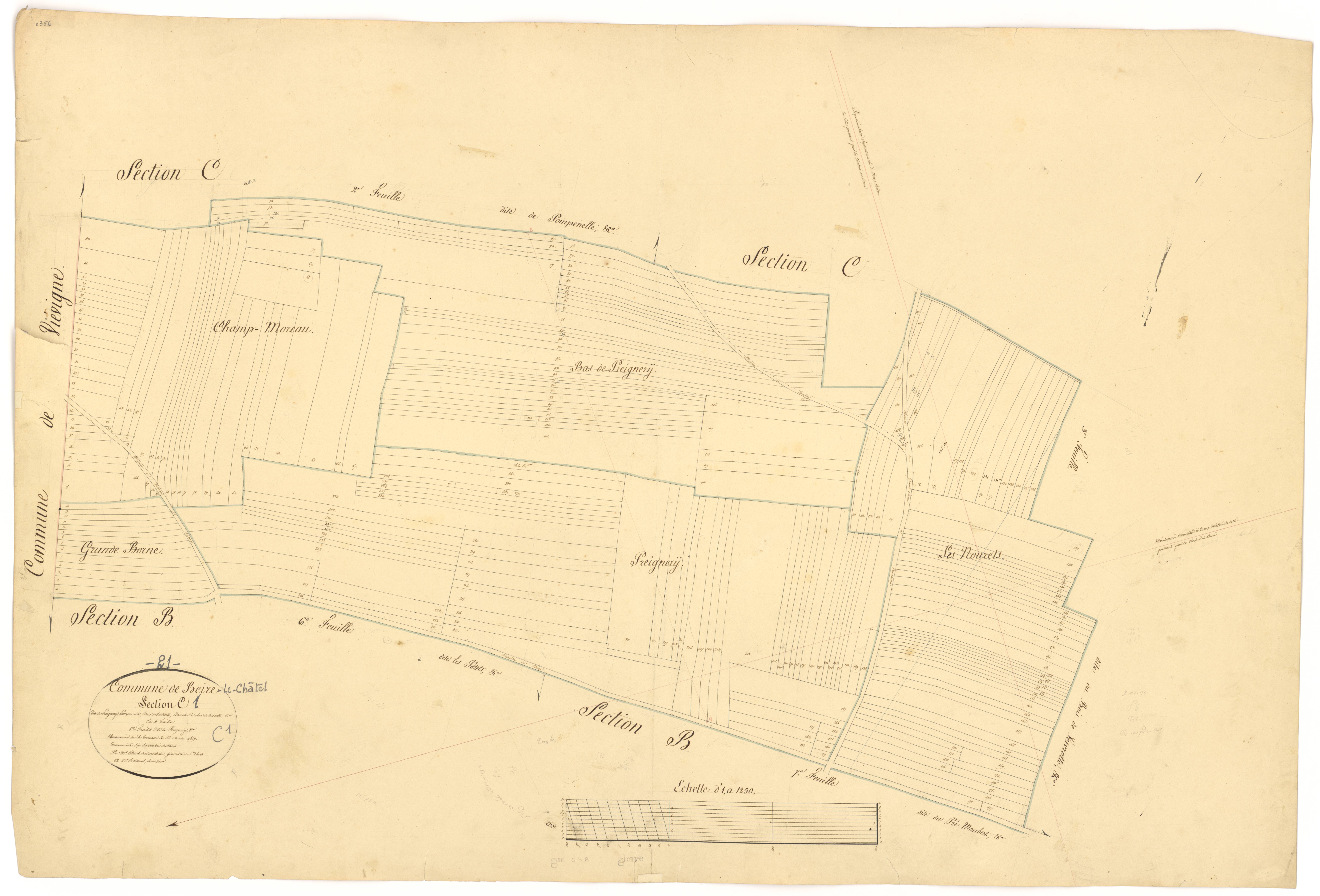 Beire-le-Châtel - Section C1 - 3 P PLAN 59/12