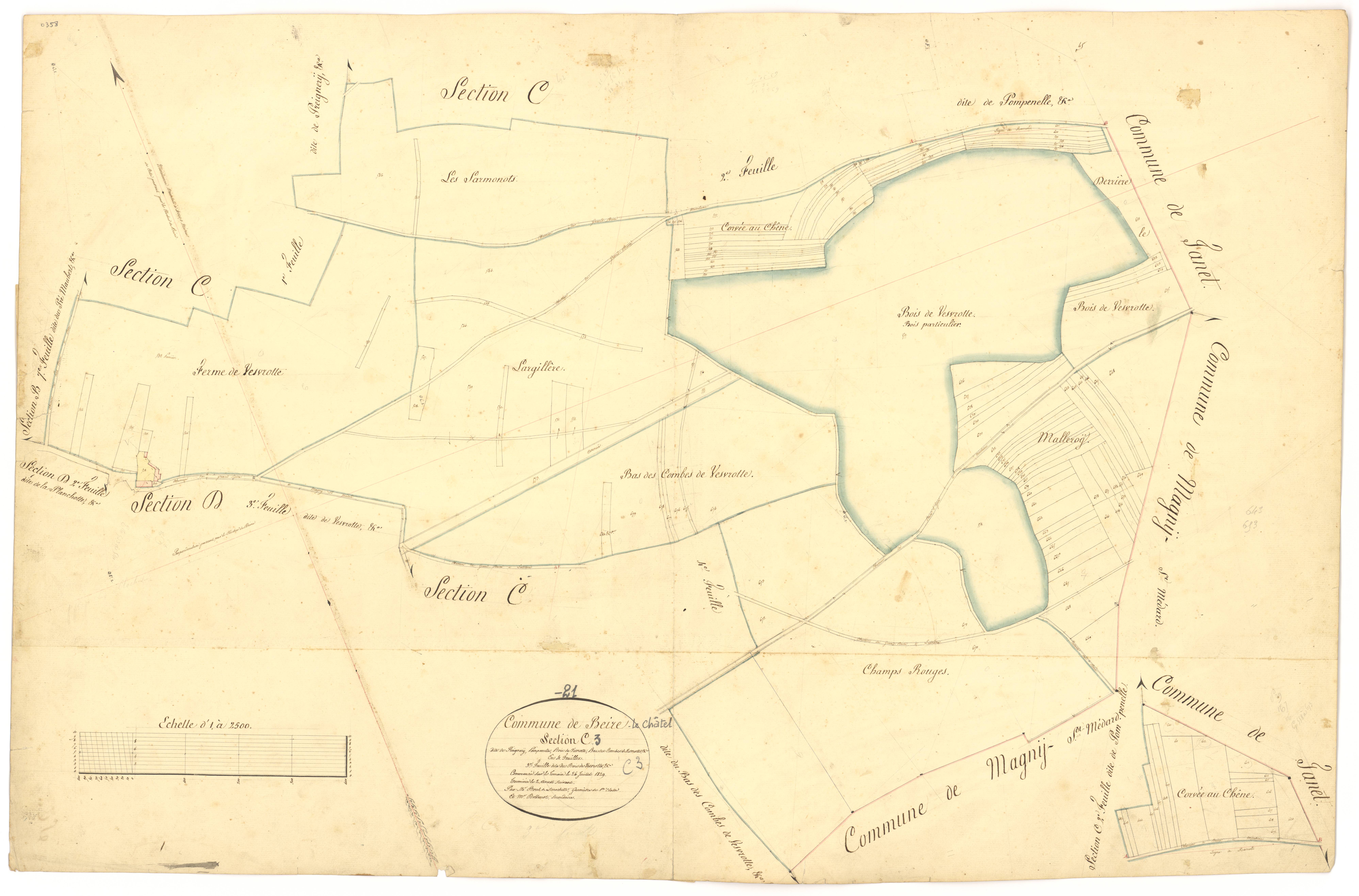 Beire-le-Châtel - Section C3 - 3 P PLAN 59/14