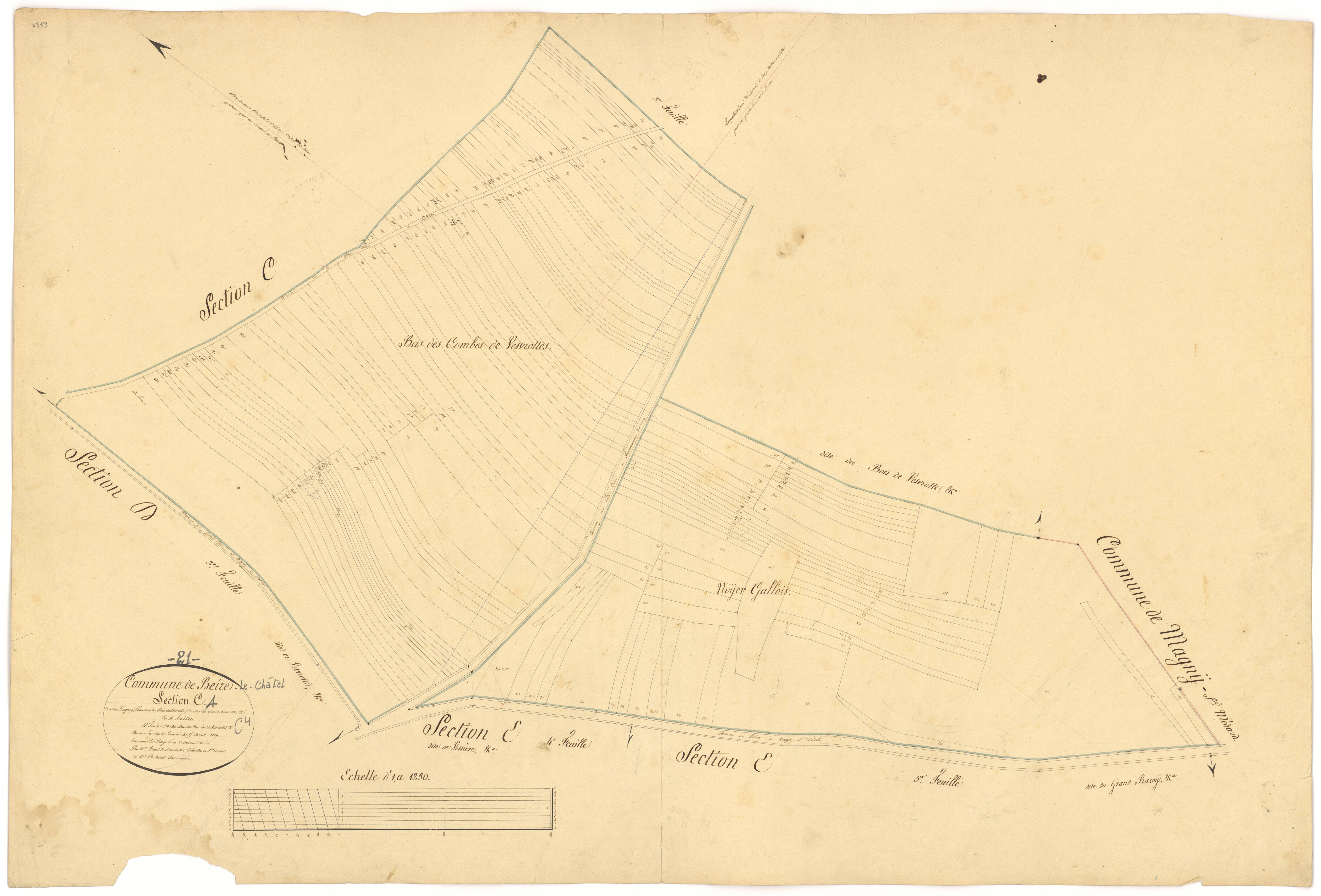 Beire-le-Châtel - Section C4 - 3 P PLAN 59/15