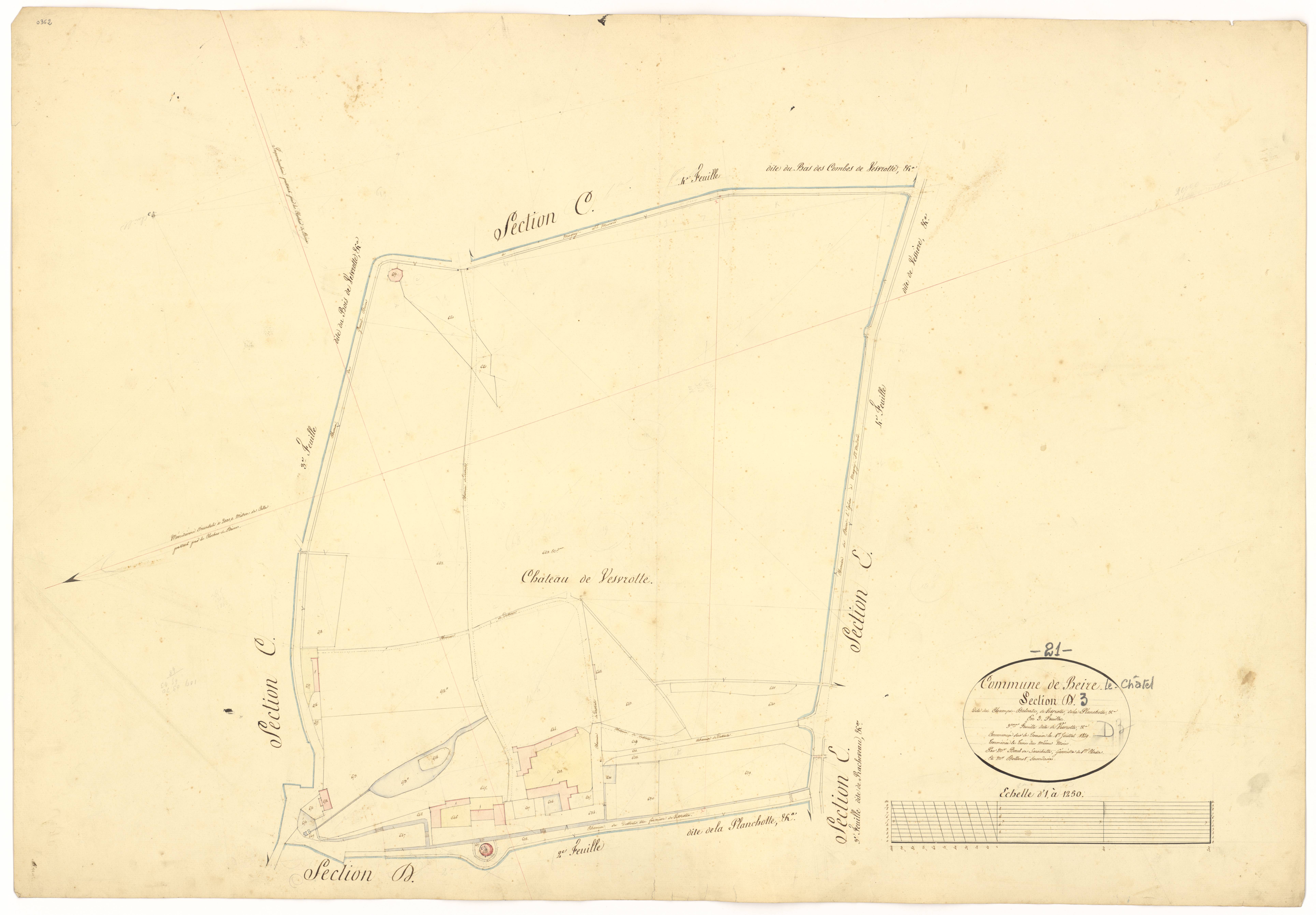 Beire-le-Châtel - Section D3 - 3 P PLAN 59/18