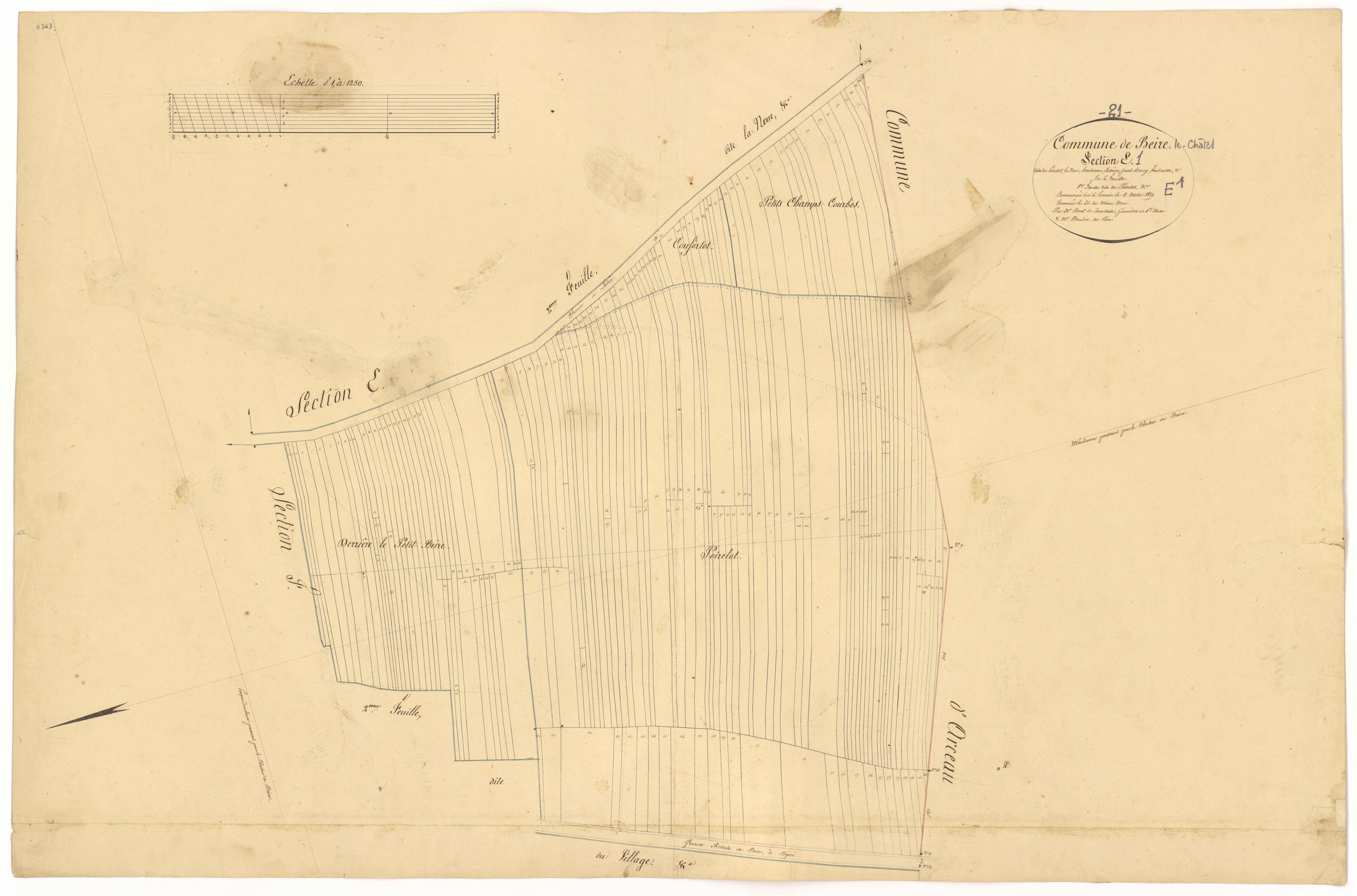 Beire-le-Châtel - Section E1 - 3 P PLAN 59/19
