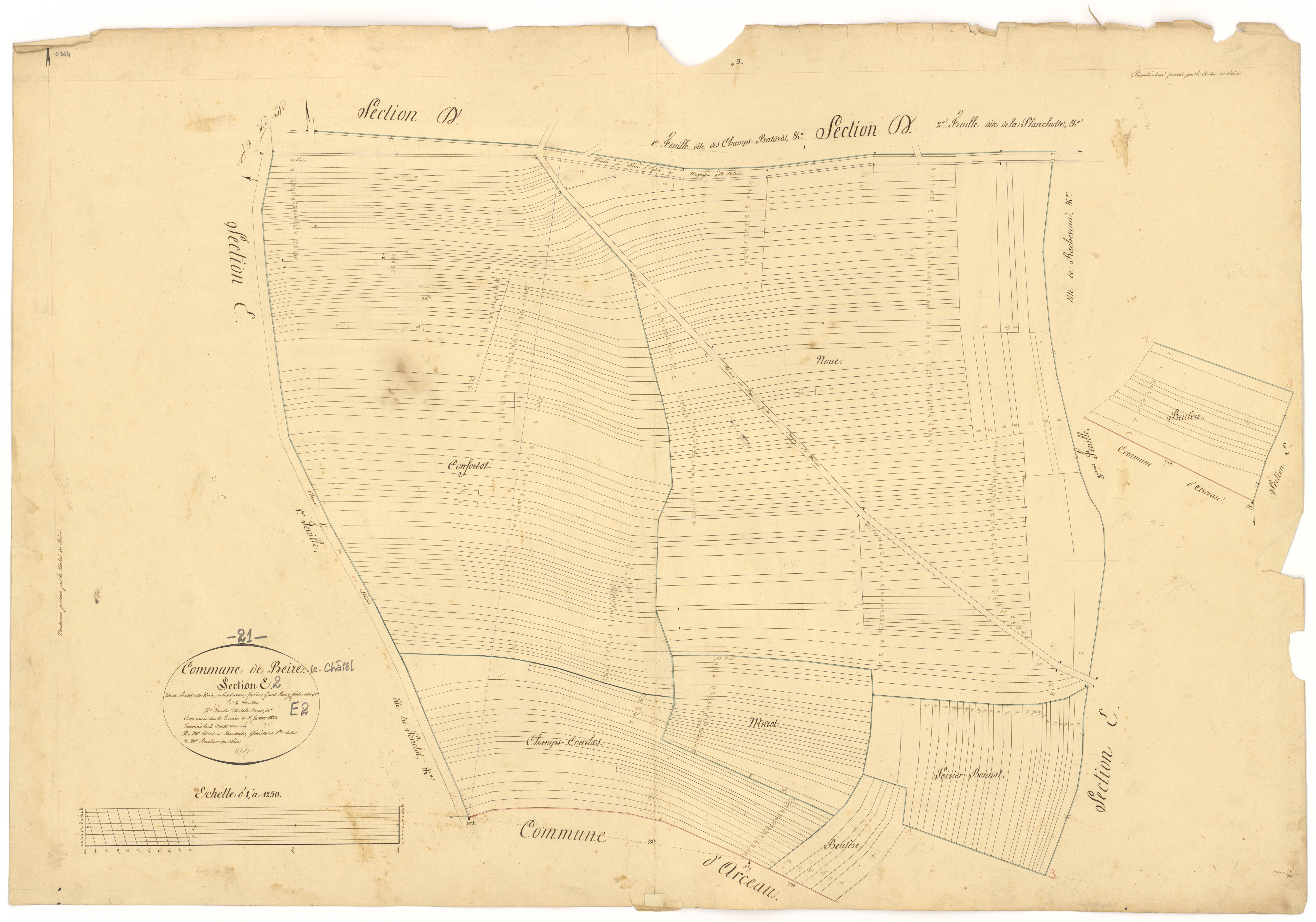 Beire-le-Châtel - Section E2 - 3 P PLAN 59/20