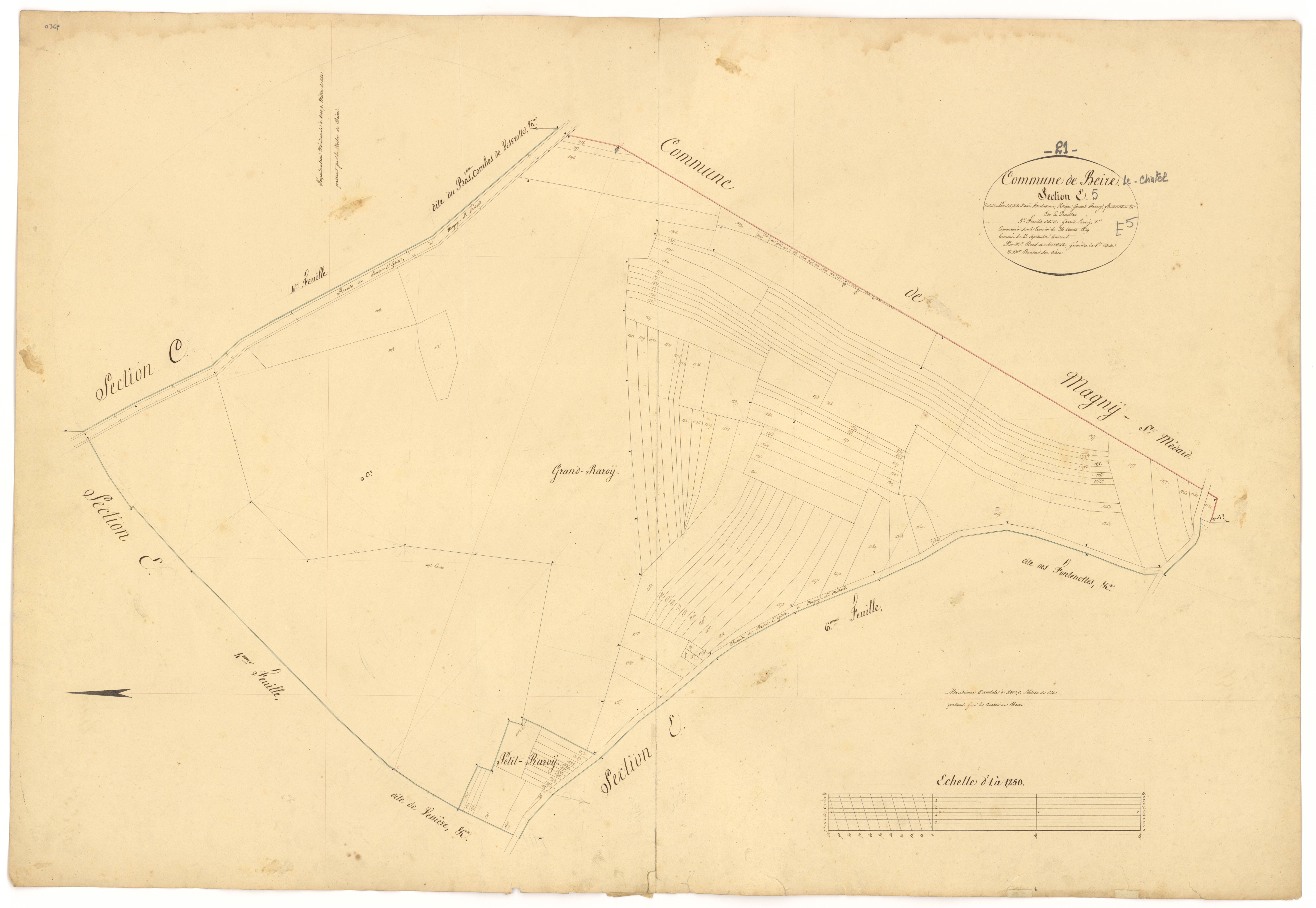 Beire-le-Châtel - Section E5 - 3 P PLAN 59/23