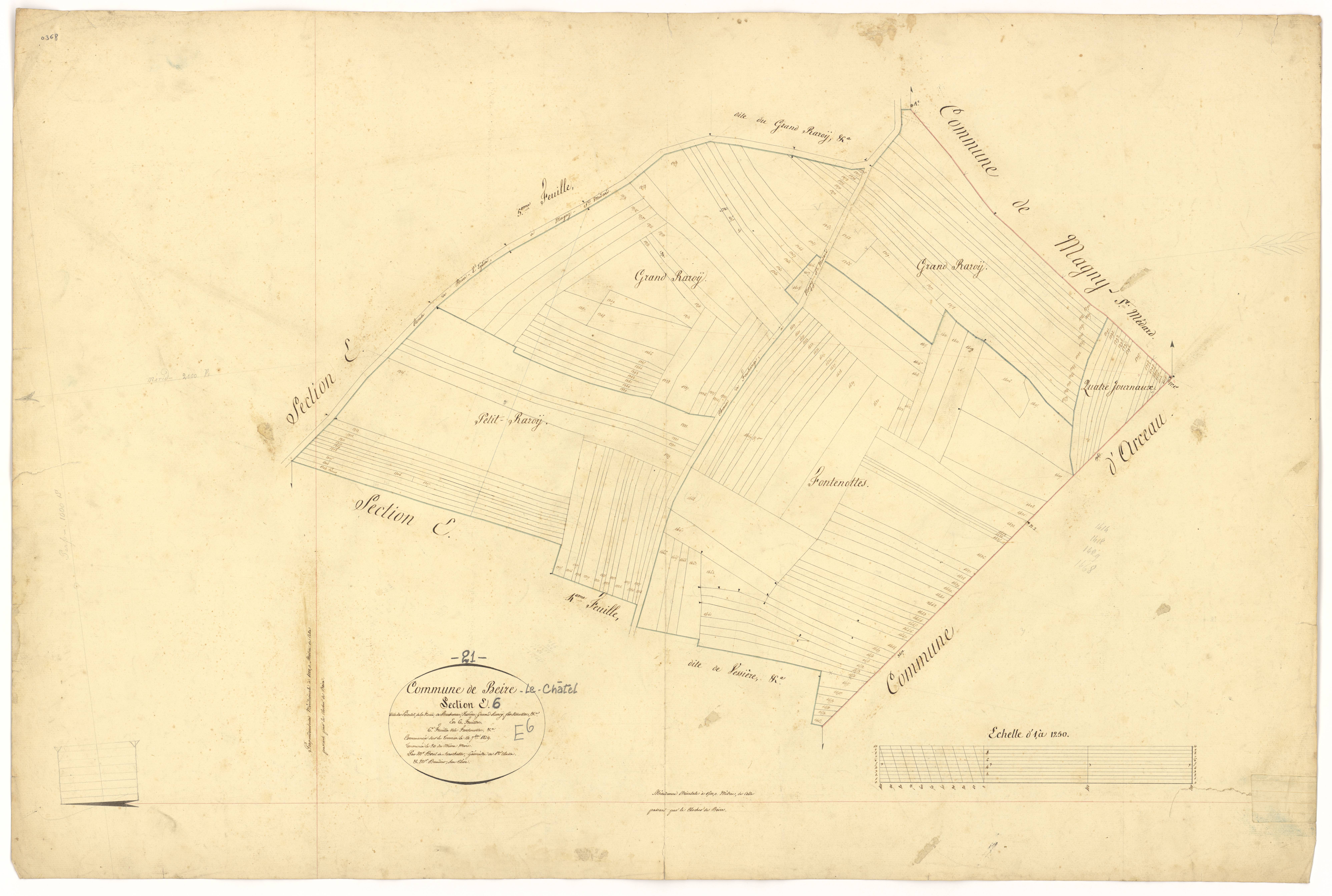 Beire-le-Châtel - Section E6 - 3 P PLAN 59/24