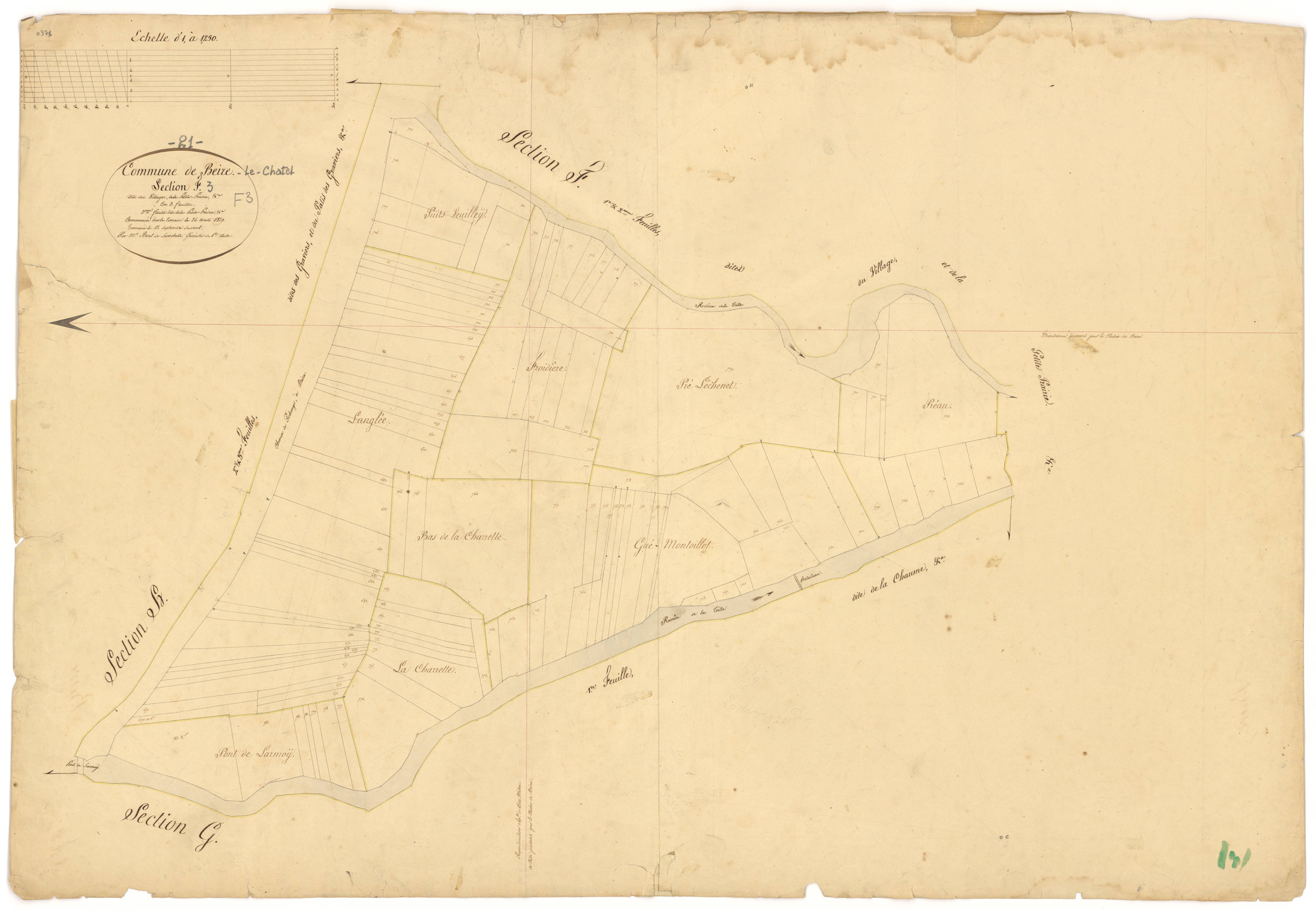 Beire-le-Châtel - Section F3 - 3 P PLAN 59/27