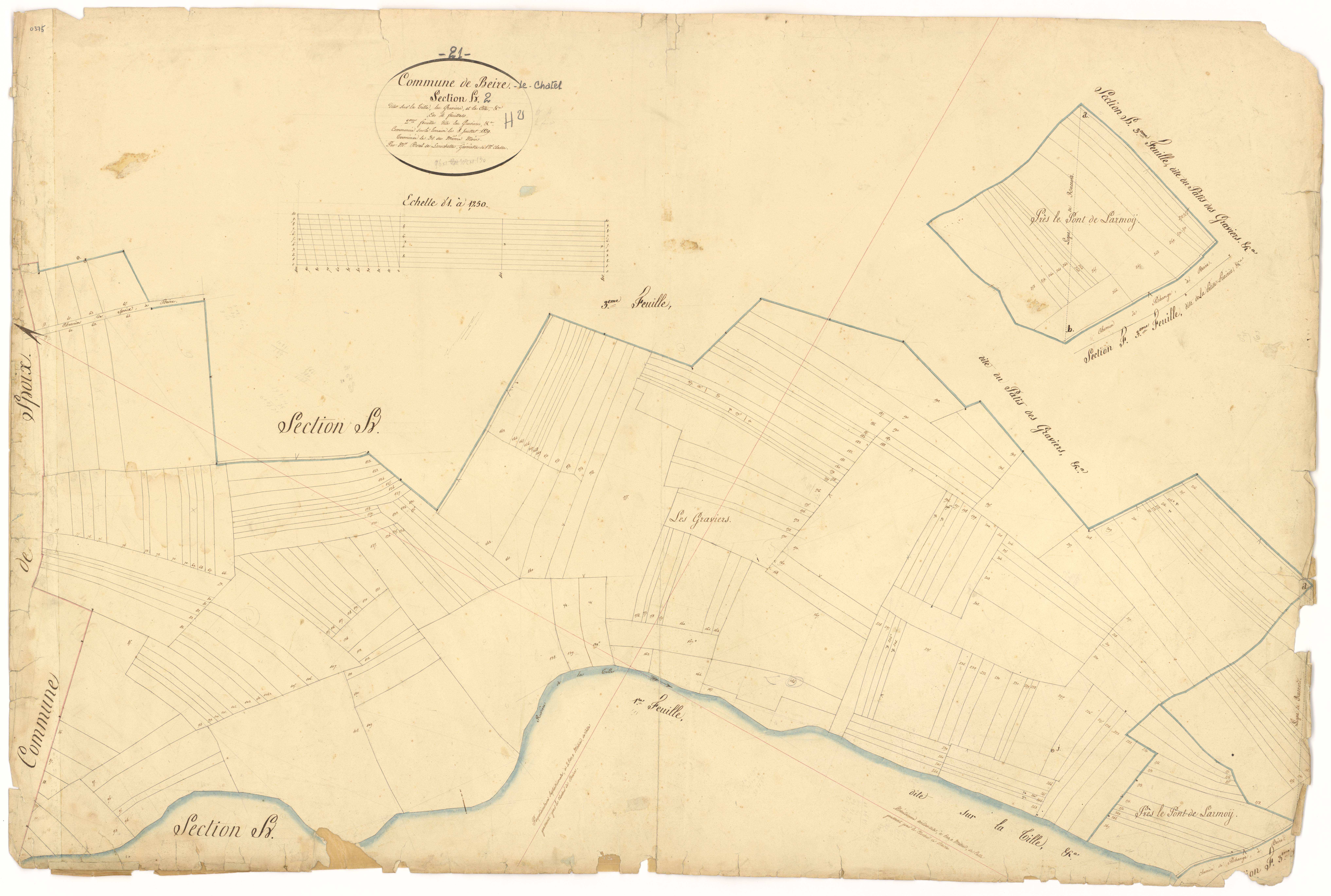 Beire-le-Châtel - Section H2 - 3 P PLAN 59/31