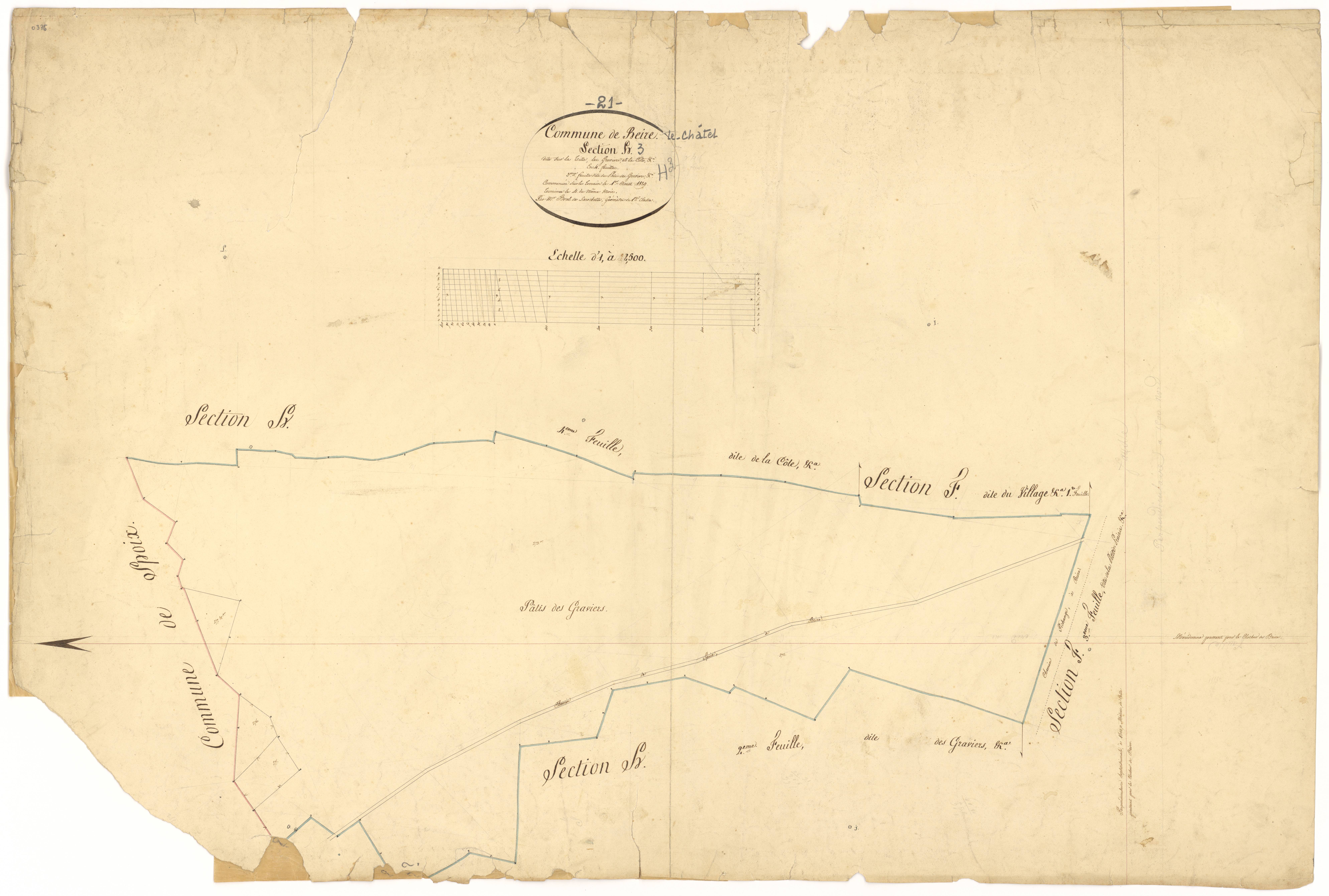 Beire-le-Châtel - Section H3 - 3 P PLAN 59/32