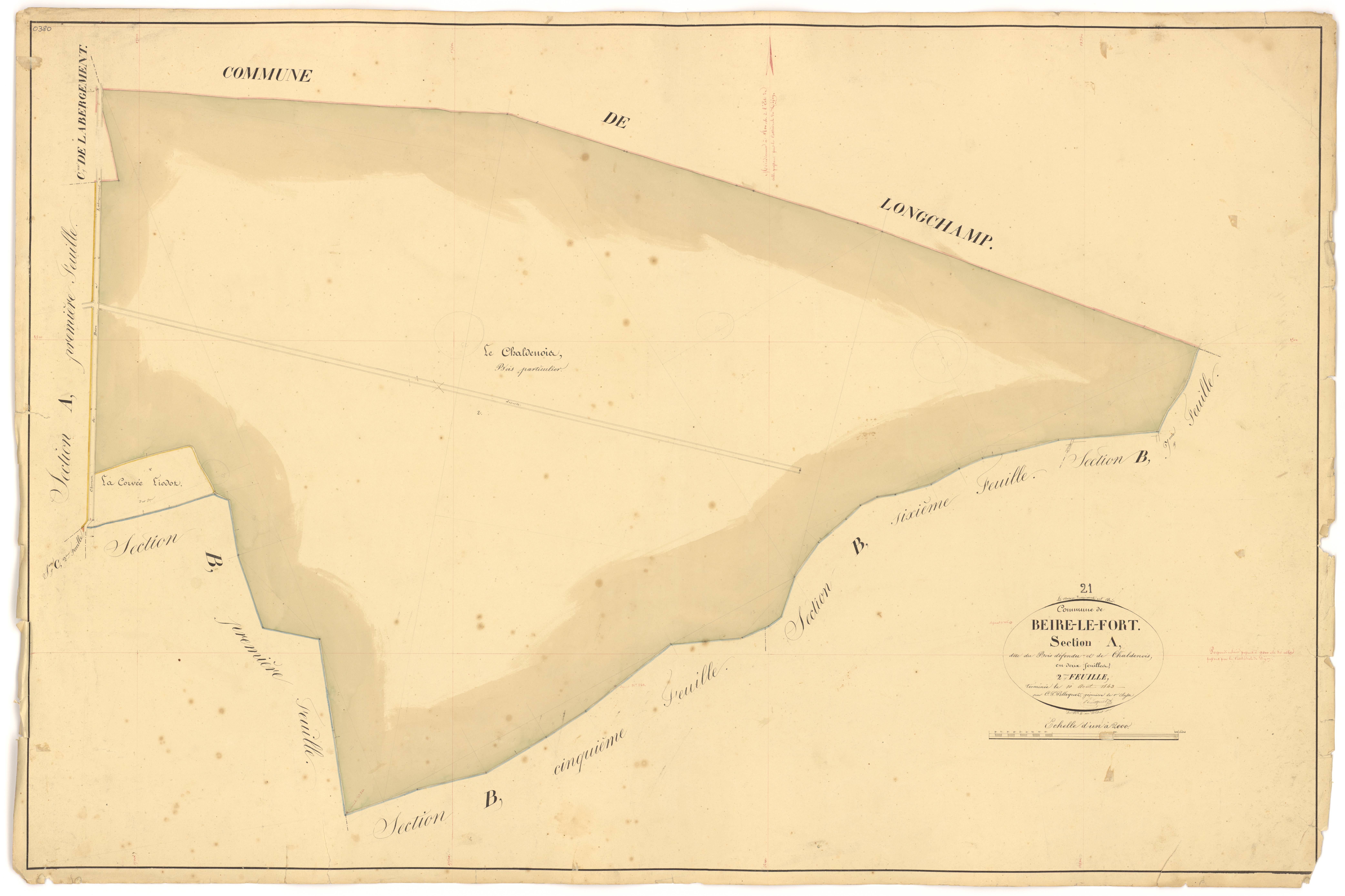 Beire-le-Fort - Section A2 - 3 P PLAN 60/3