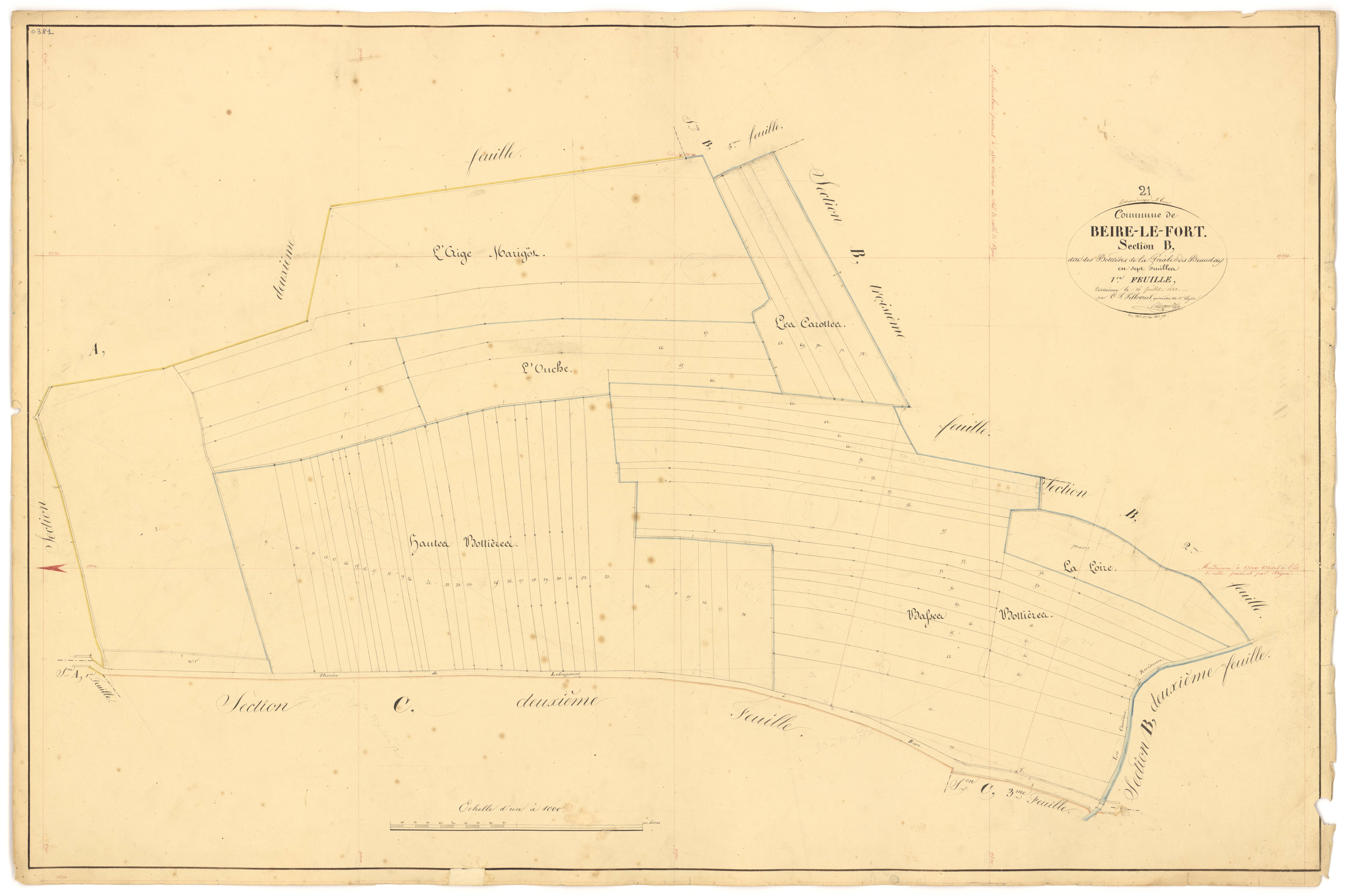 Beire-le-Fort - Section B1 - 3 P PLAN 60/4