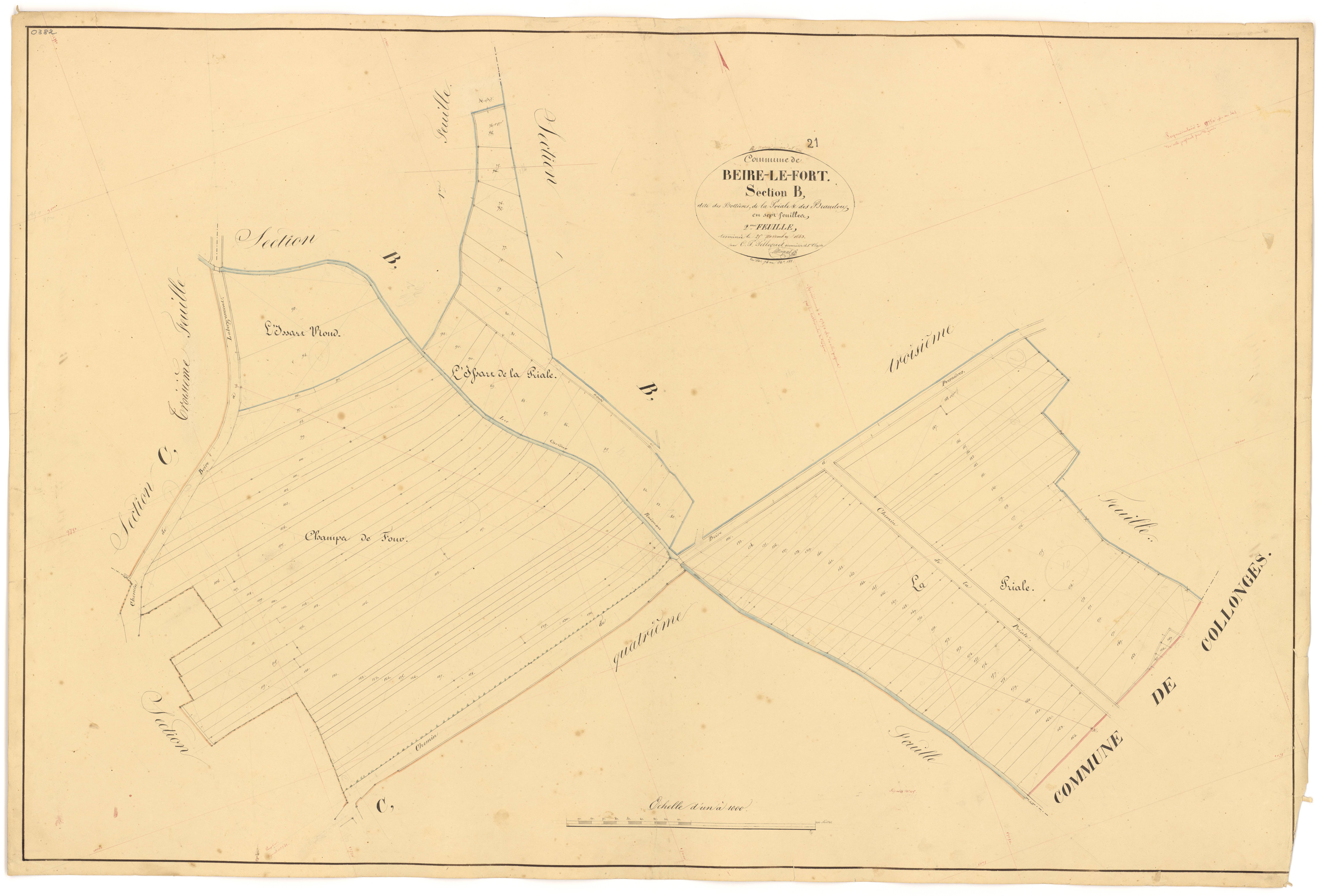 Beire-le-Fort - Section B2 - 3 P PLAN 60/5