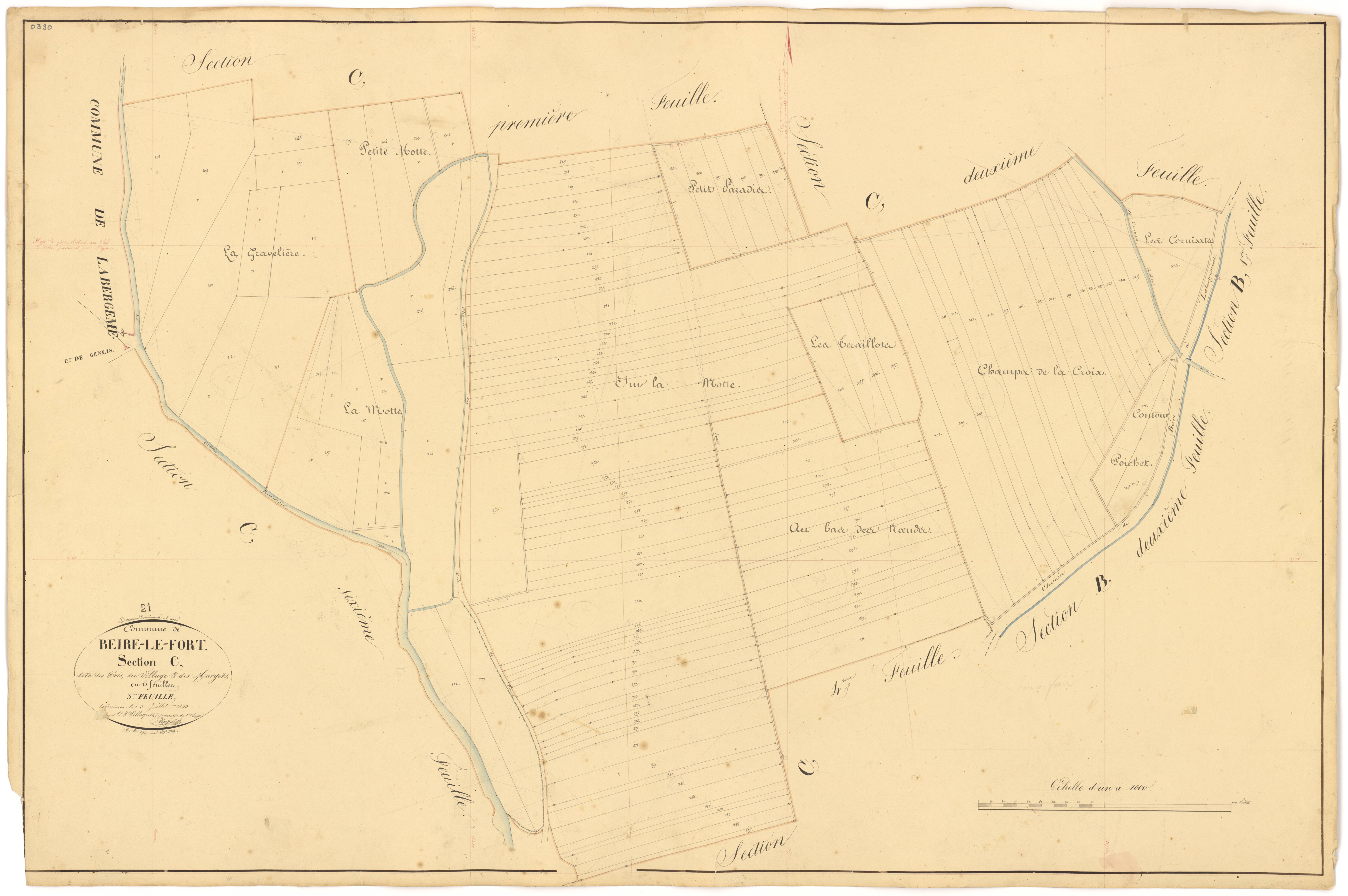 Beire-le-Fort - Section C3 - 3 P PLAN 60/13