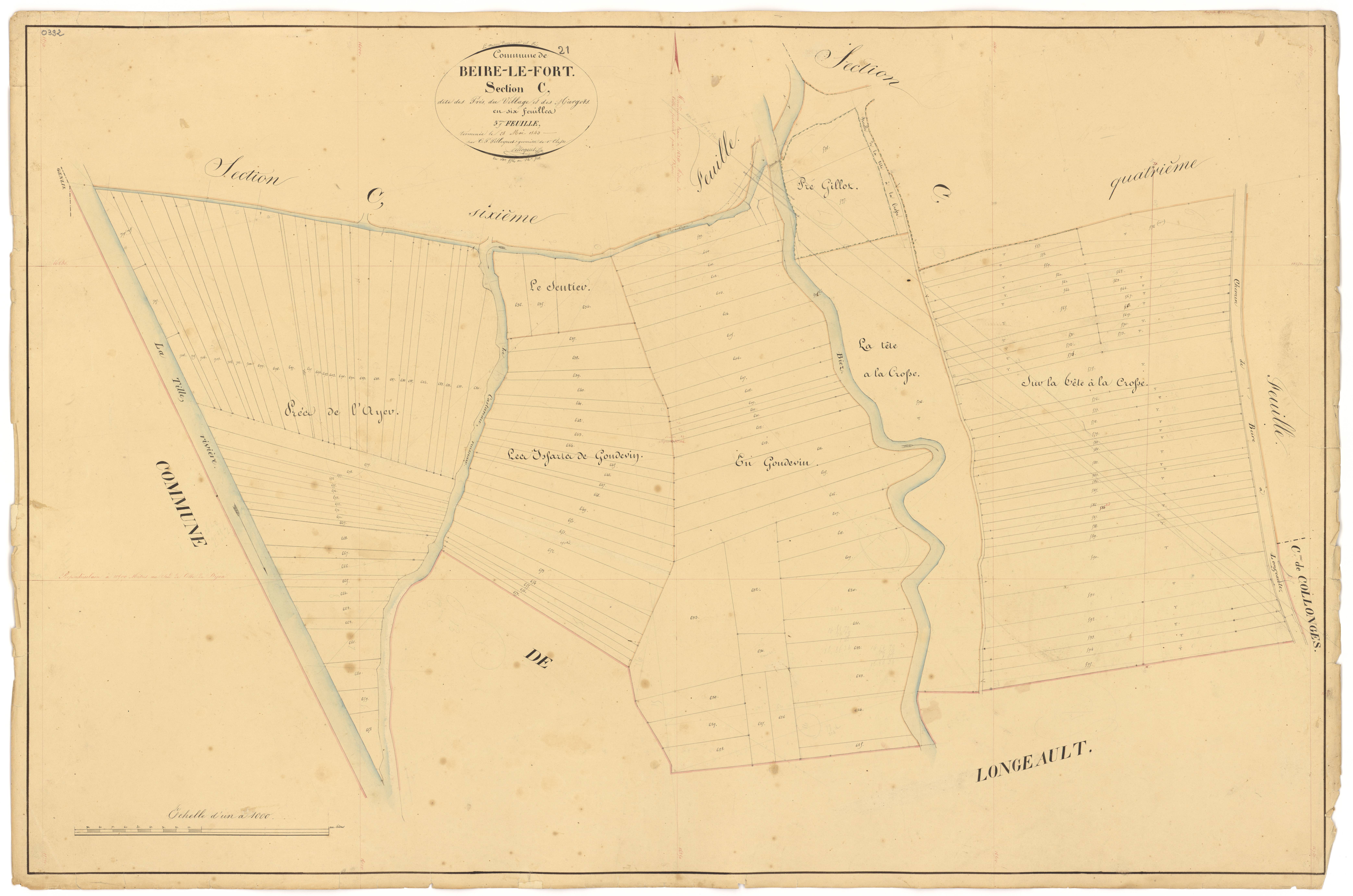 Beire-le-Fort - Section C5 - 3 P PLAN 60/15