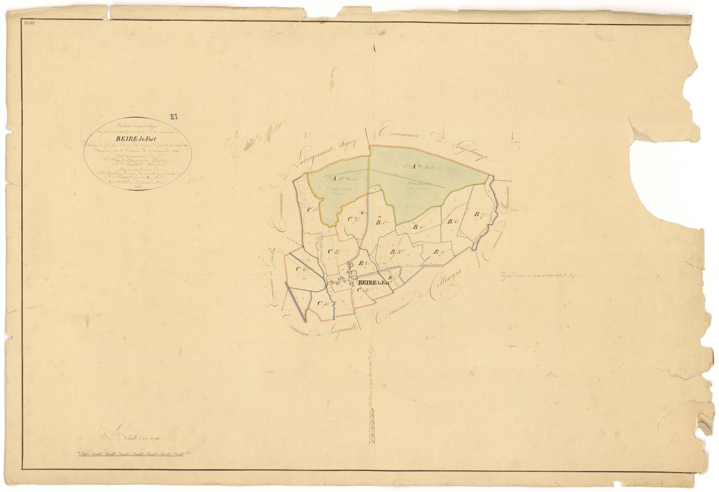 Beire-le-Fort - Tableau d'assemblage - 3 P PLAN 60/1