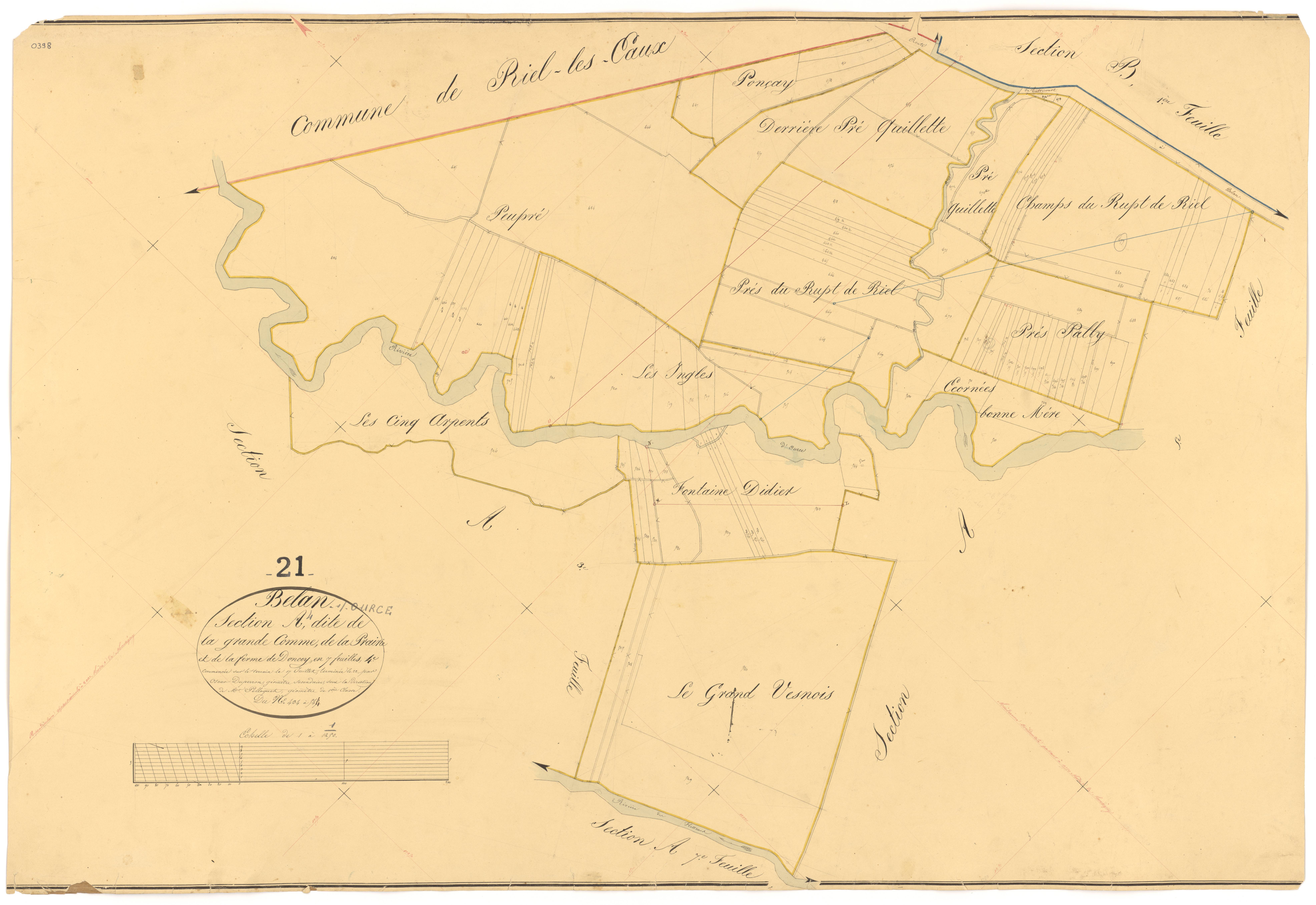 Belan-sur-Ource - Section A4 - 3 P PLAN 61/5
