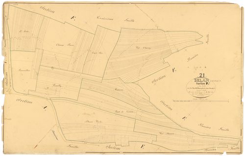 Belan-sur-Ource - Section F2 - 3 P PLAN 61/23