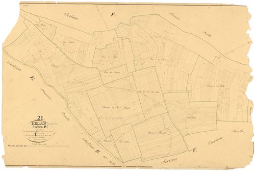 Belan-sur-Ource - Section F4 - 3 P PLAN 61/25
