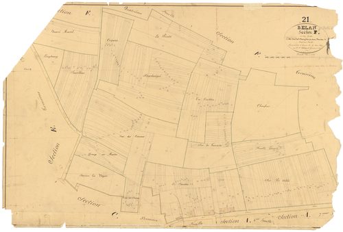 Belan-sur-Ource - Section F5 - 3 P PLAN 61/26