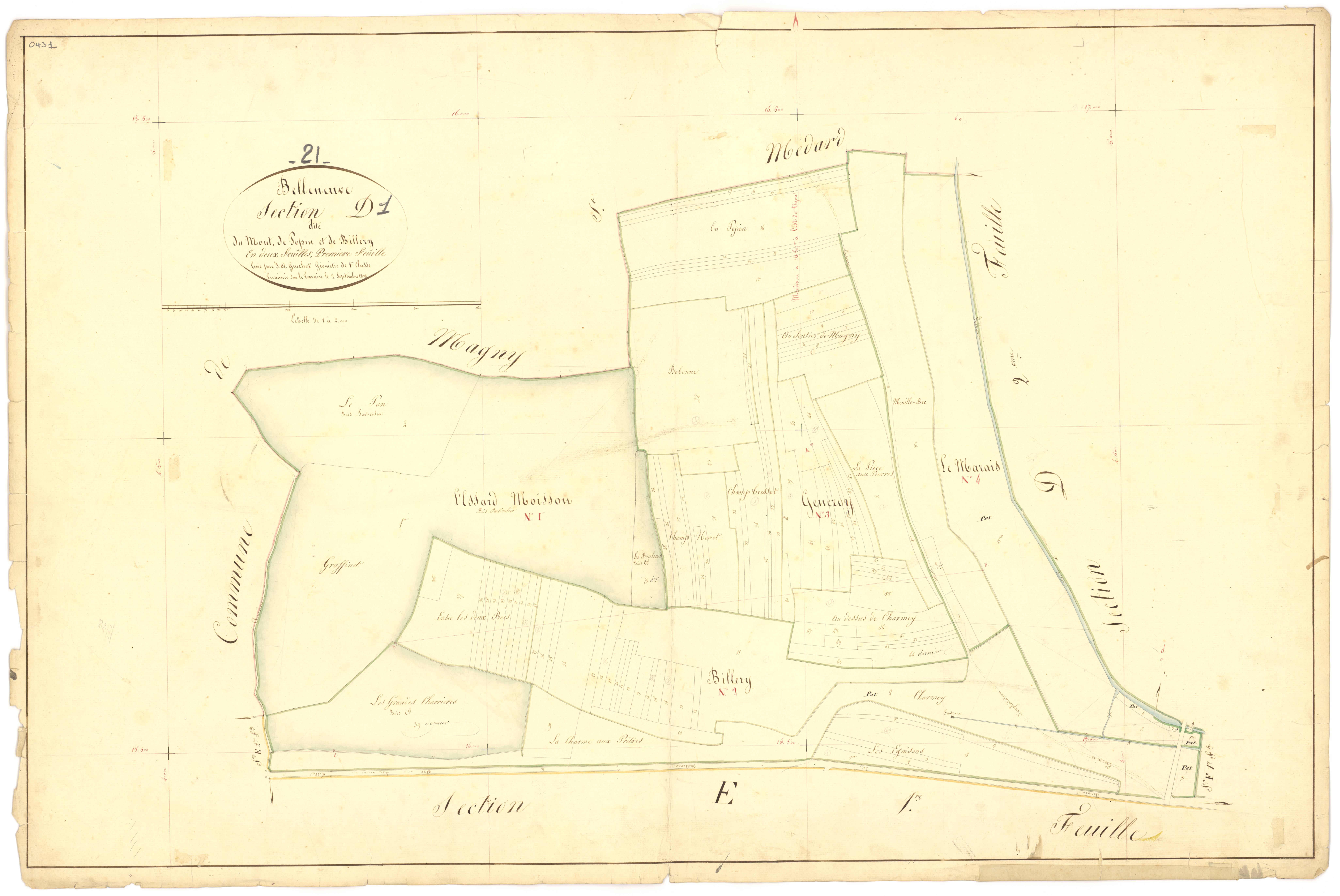 Belleneuve - Section D1 - 3 P PLAN 63/9