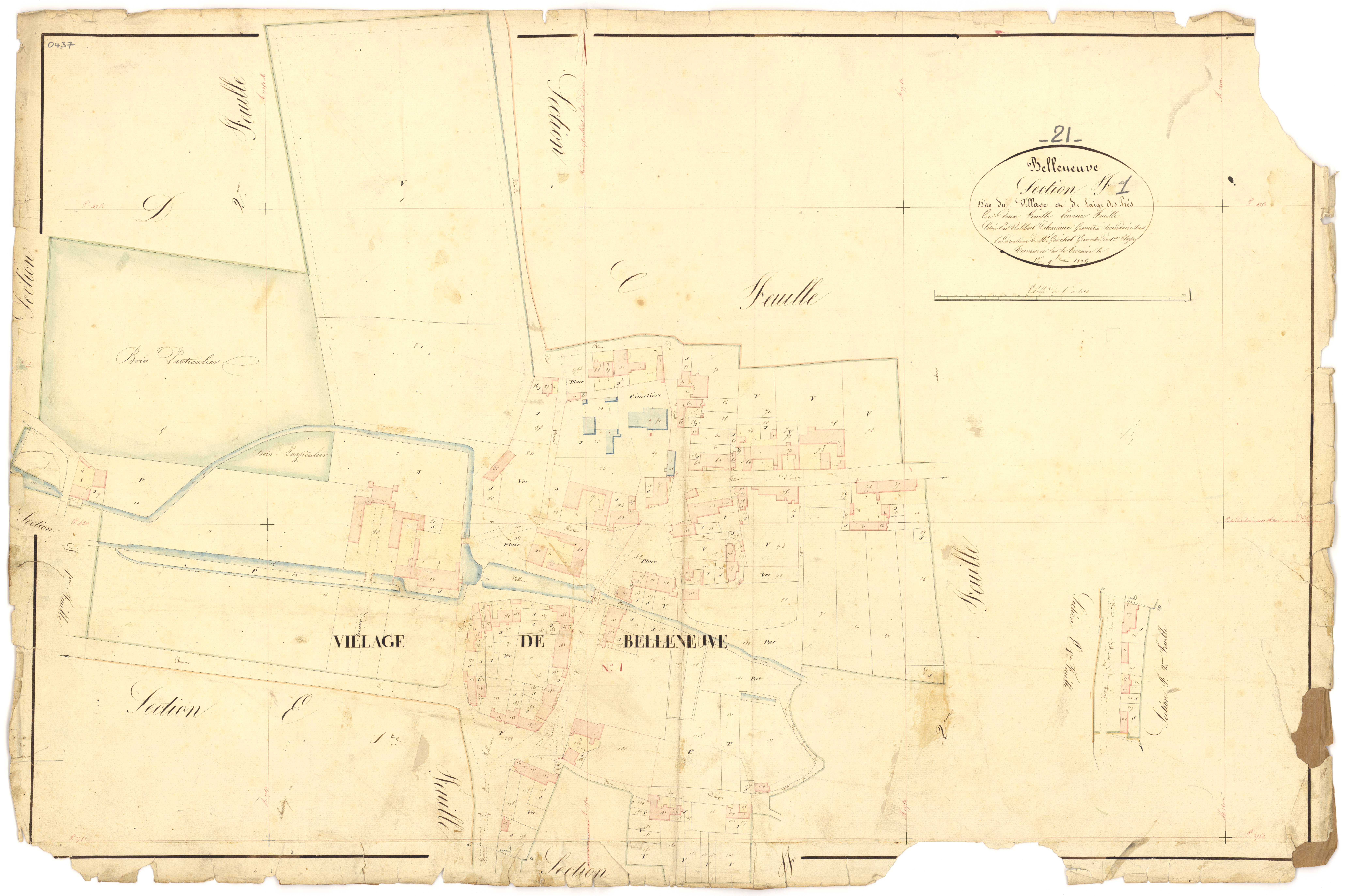 Belleneuve - Section F1 - 3 P PLAN 63/15