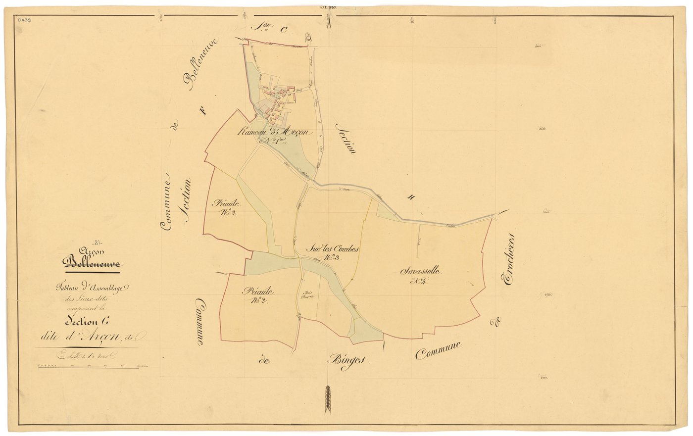 Belleneuve - Section G (tableau d'assemblage) - 3 P PLAN 63/17
