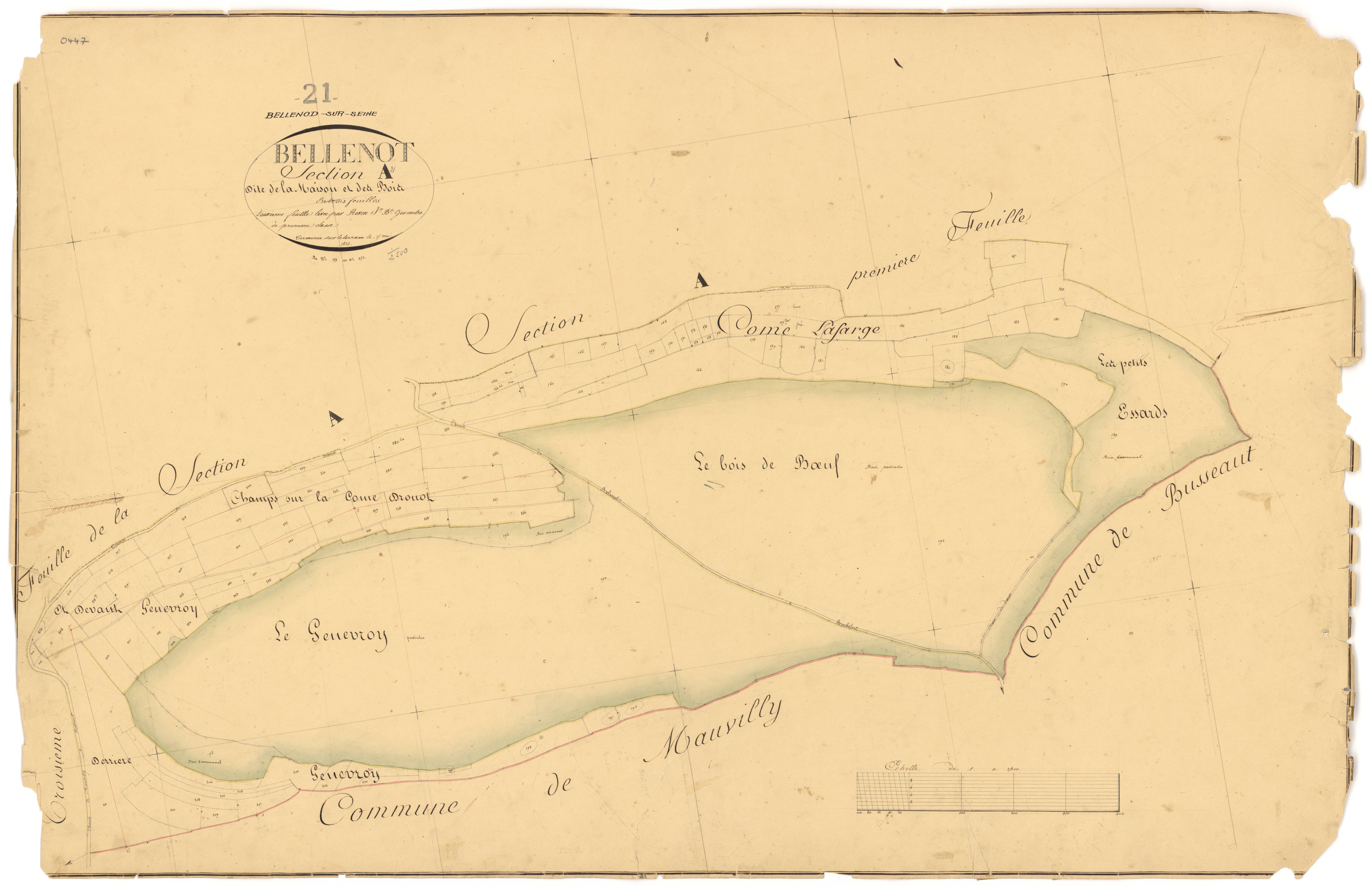 Bellenod-sur-Seine - Section A2 - 3 P PLAN 65/3