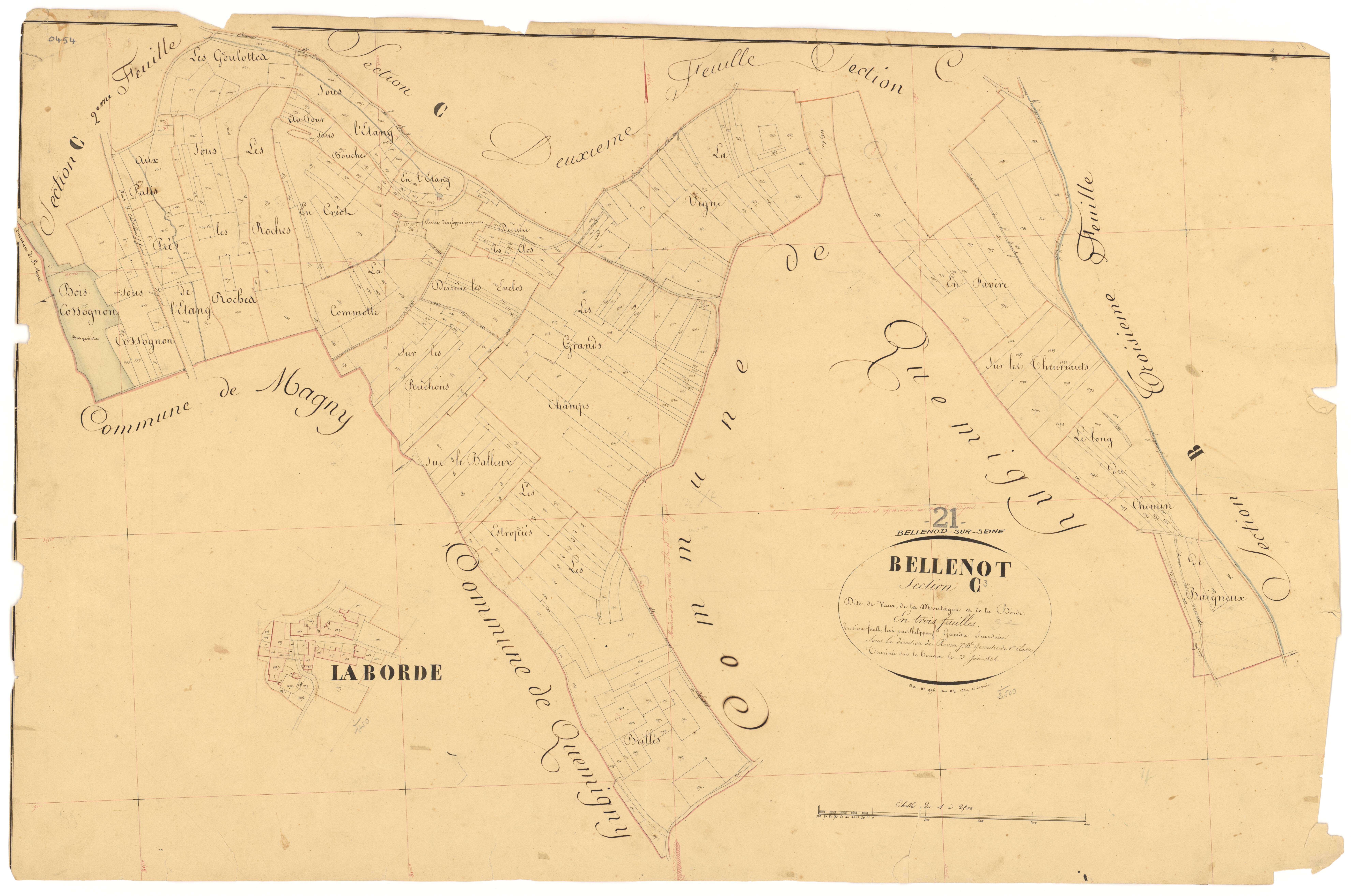 Bellenod-sur-Seine - Section C3 - 3 P PLAN 65/10