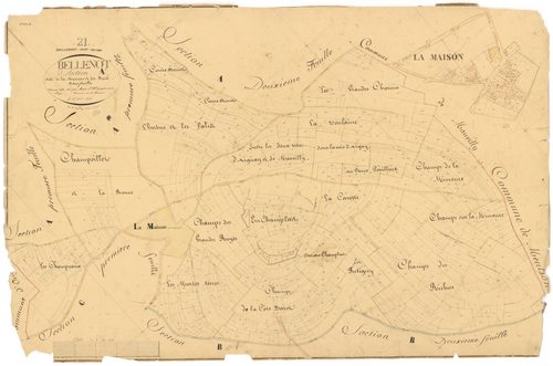 Bellenod-sur-Seine - Section A3 - 3 P PLAN 65/4