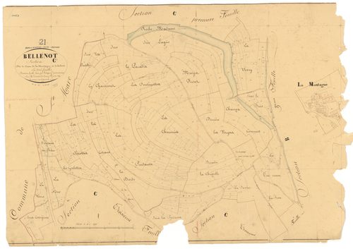 Bellenod-sur-Seine - Section C2 - 3 P PLAN 65/9