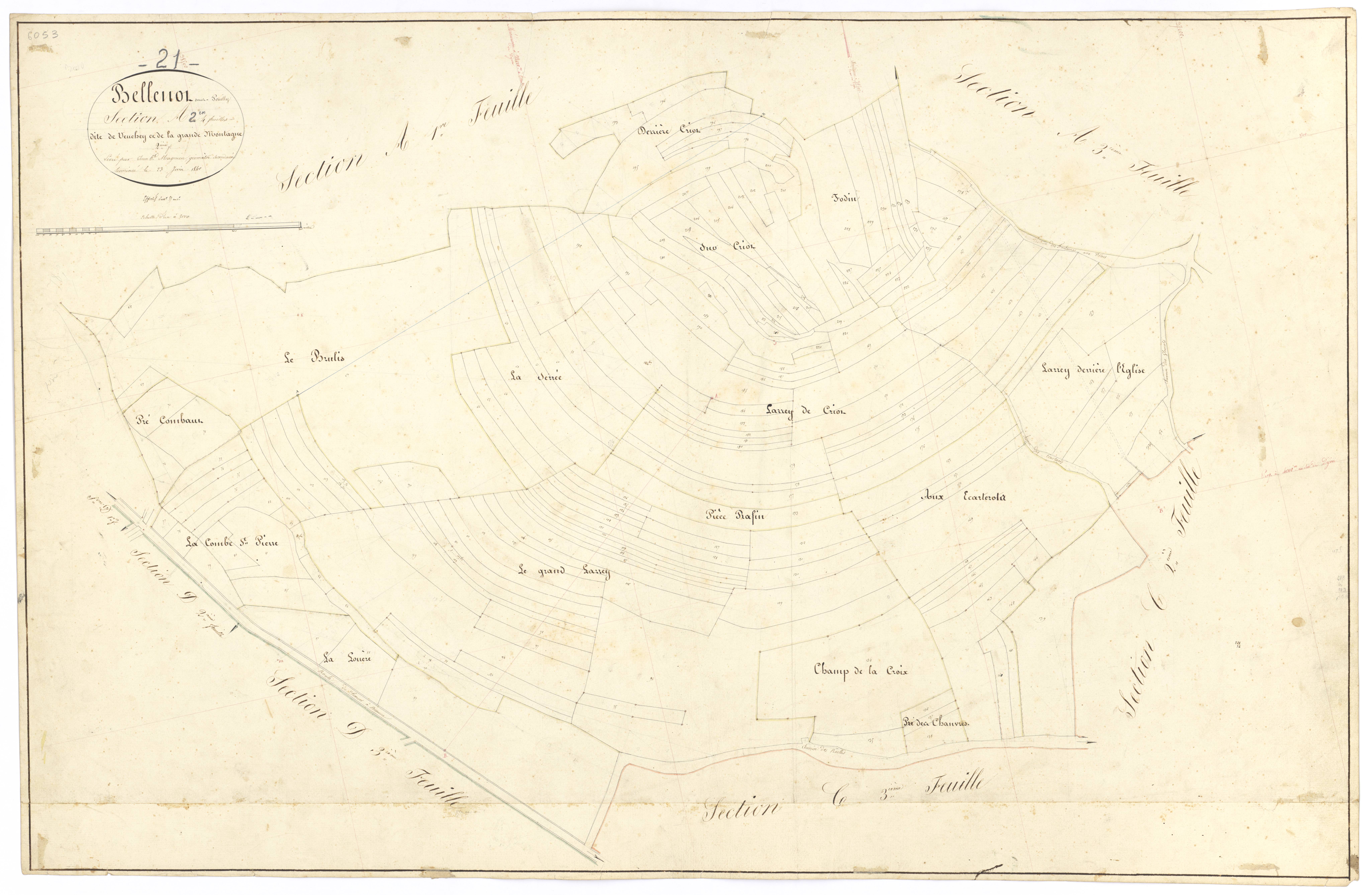 Bellenot-sous-Pouilly - Section A2 - 3 P PLAN 64/3
