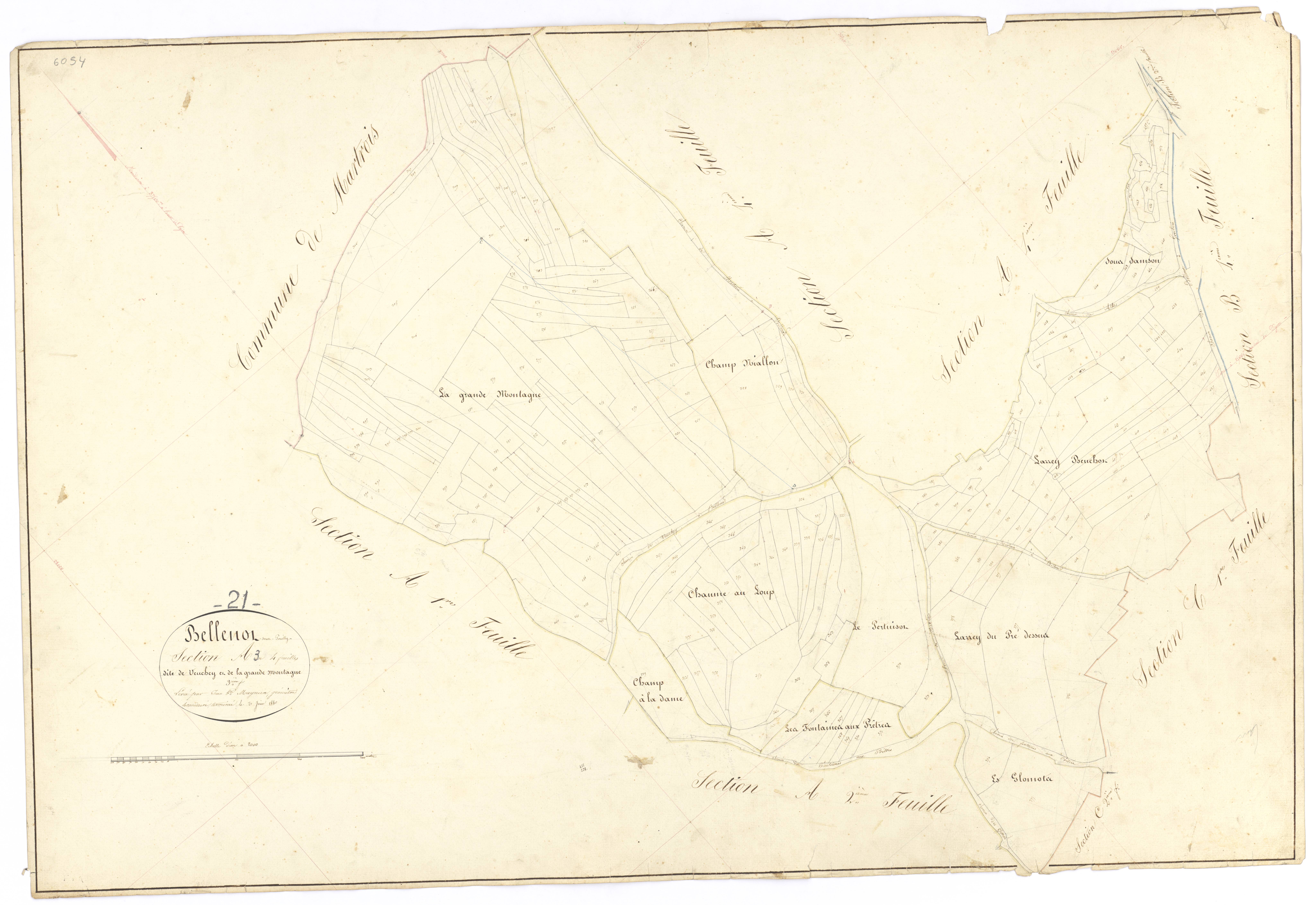 Bellenot-sous-Pouilly - Section A3 - 3 P PLAN 64/4