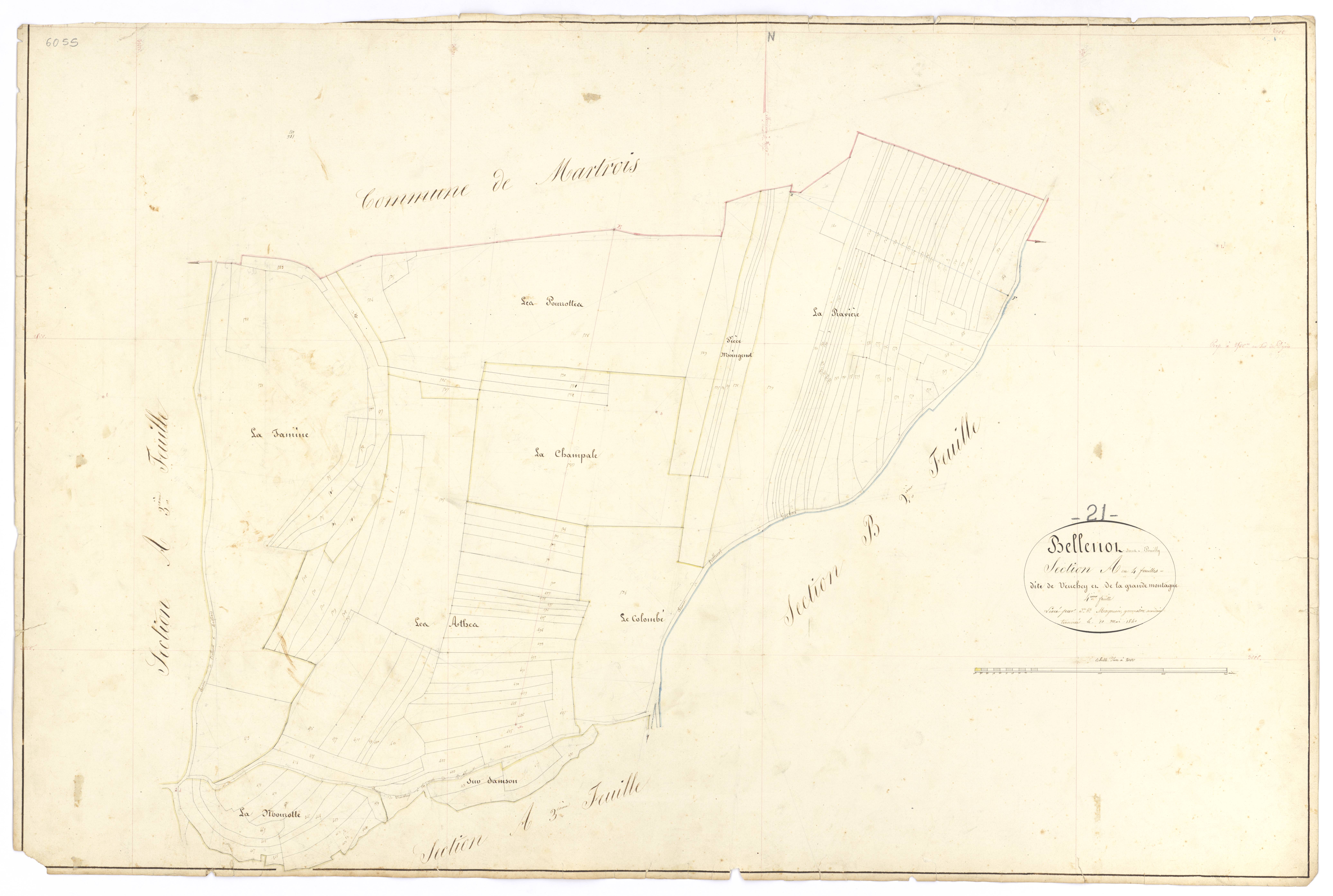 Bellenot-sous-Pouilly - Section A4 - 3 P PLAN 64/5