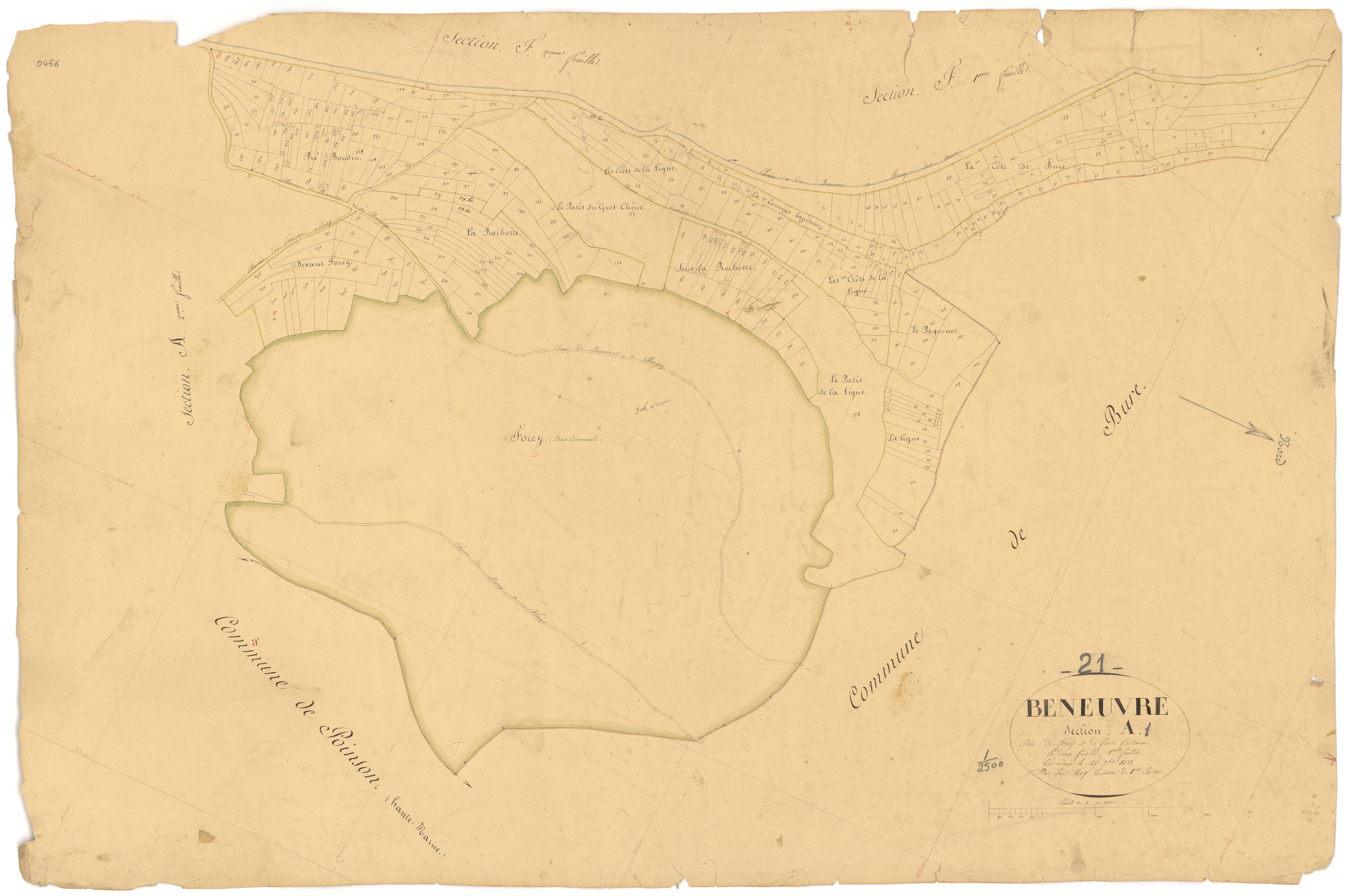 Beneuvre - Section A1 - 3 P PLAN 66/2