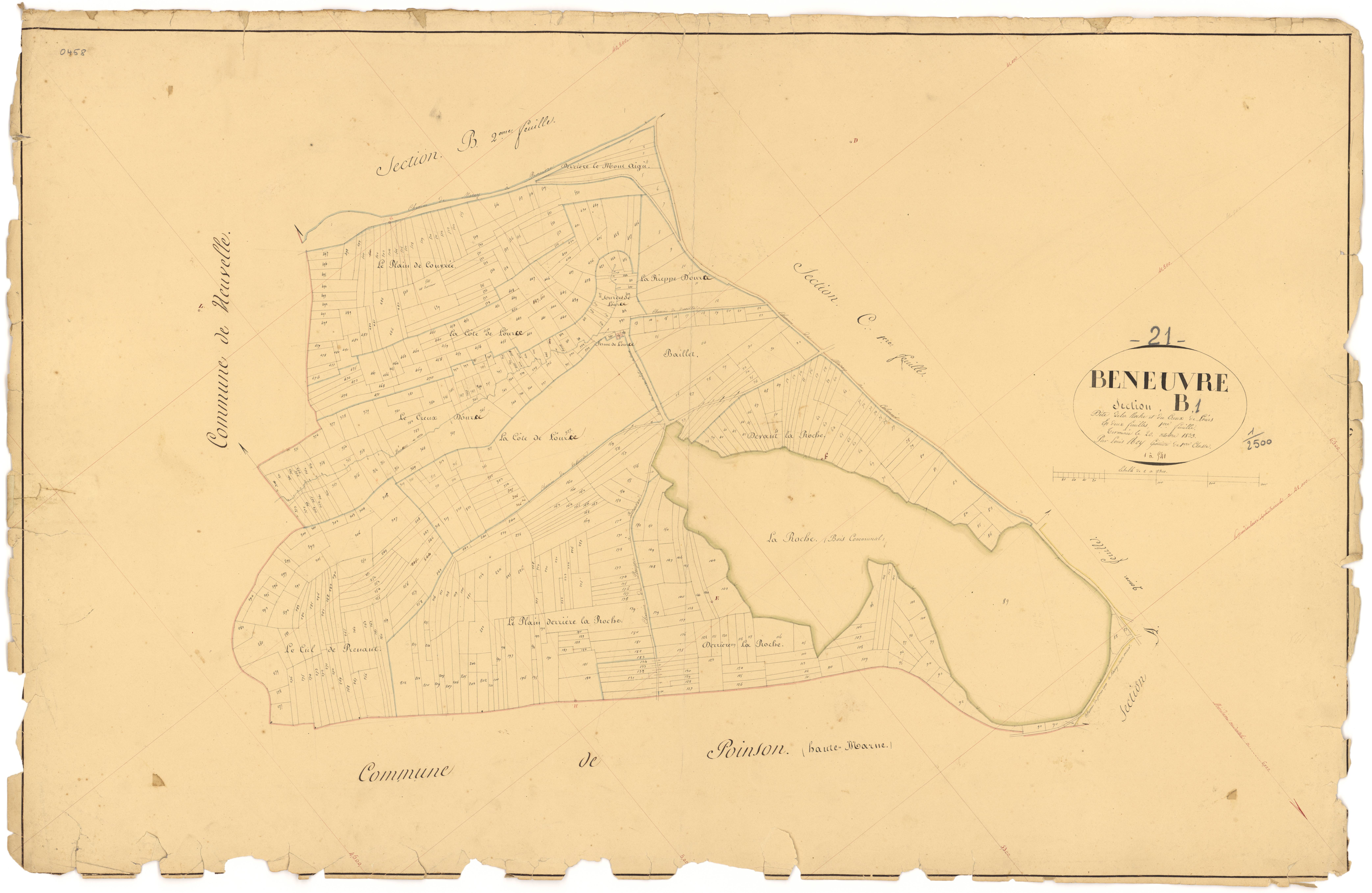 Beneuvre - Section B1 - 3 P PLAN 66/4