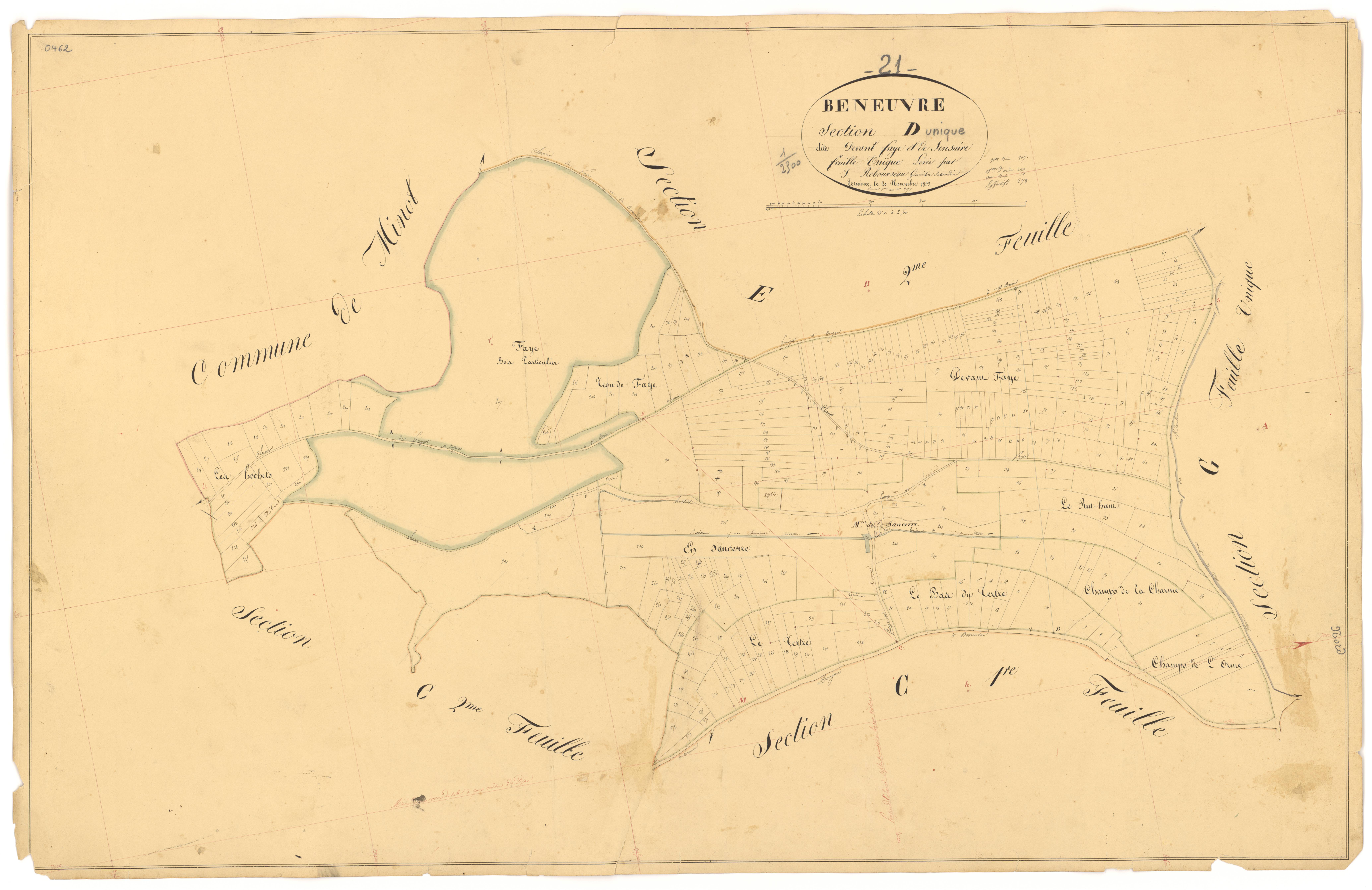 Beneuvre - Section D1 - 3 P PLAN 66/8