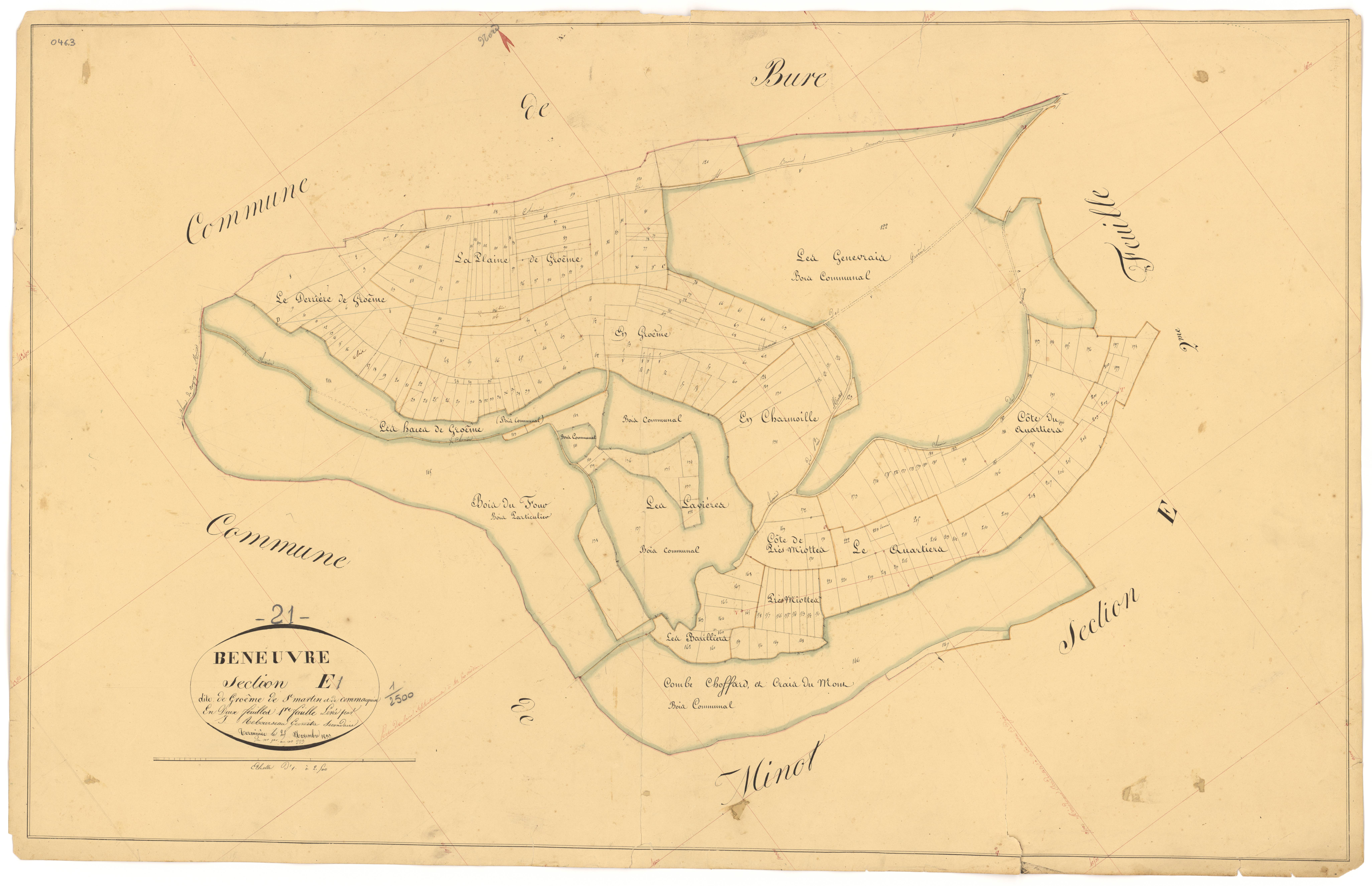 Beneuvre - Section E1 - 3 P PLAN 66/9