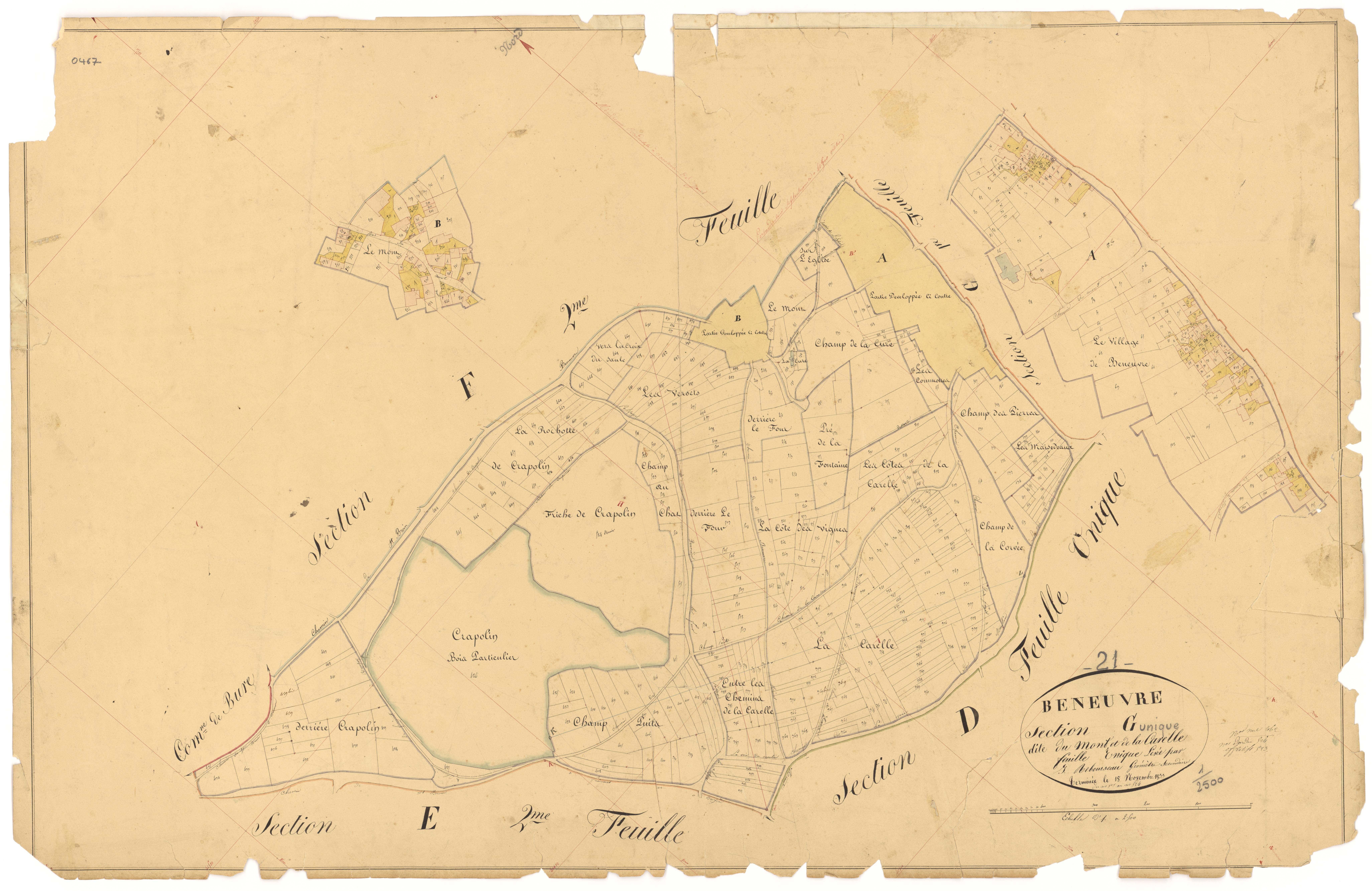 Beneuvre - Section G1 - 3 P PLAN 66/13
