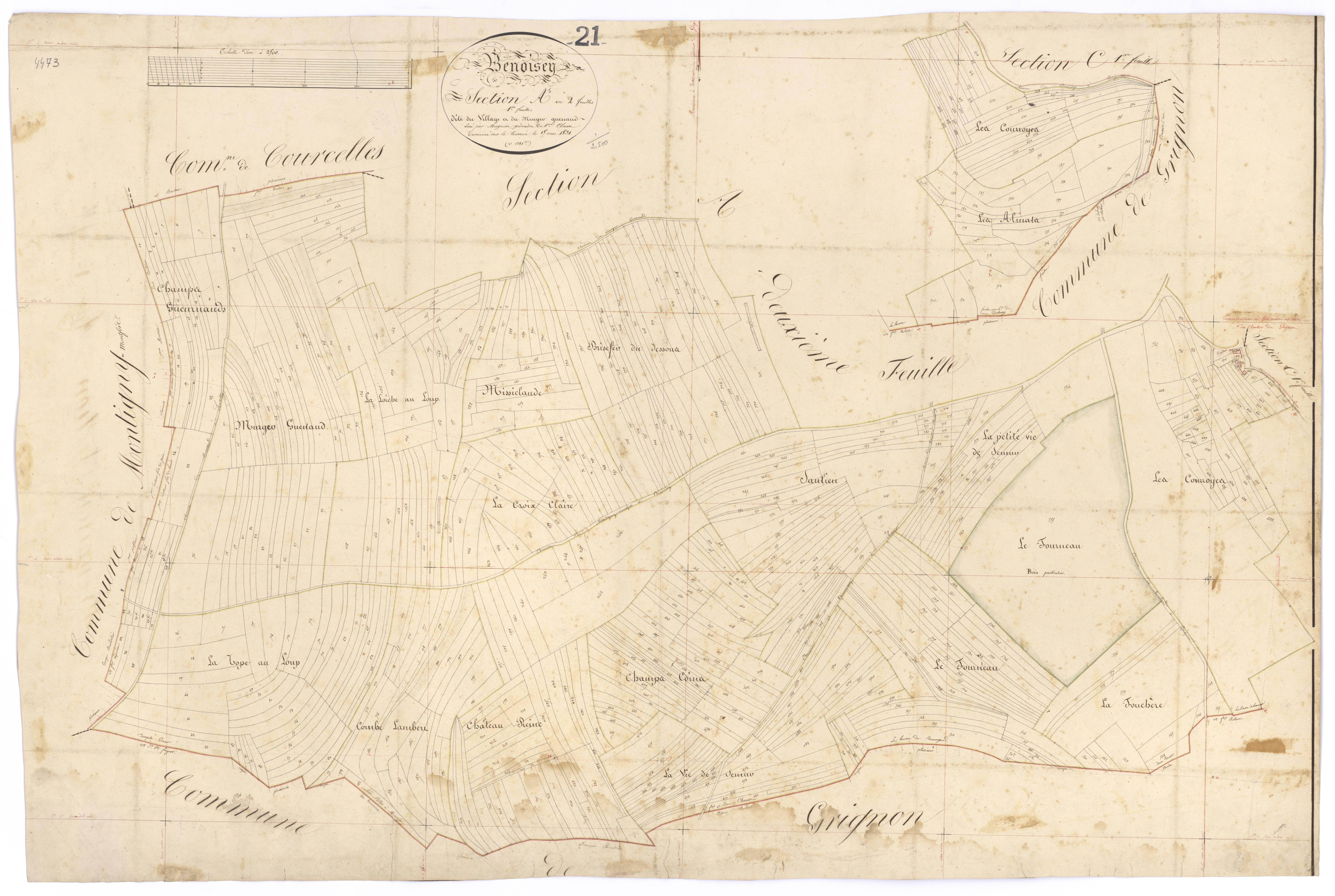 Benoisey - Section A1 - 3 P PLAN 67/2