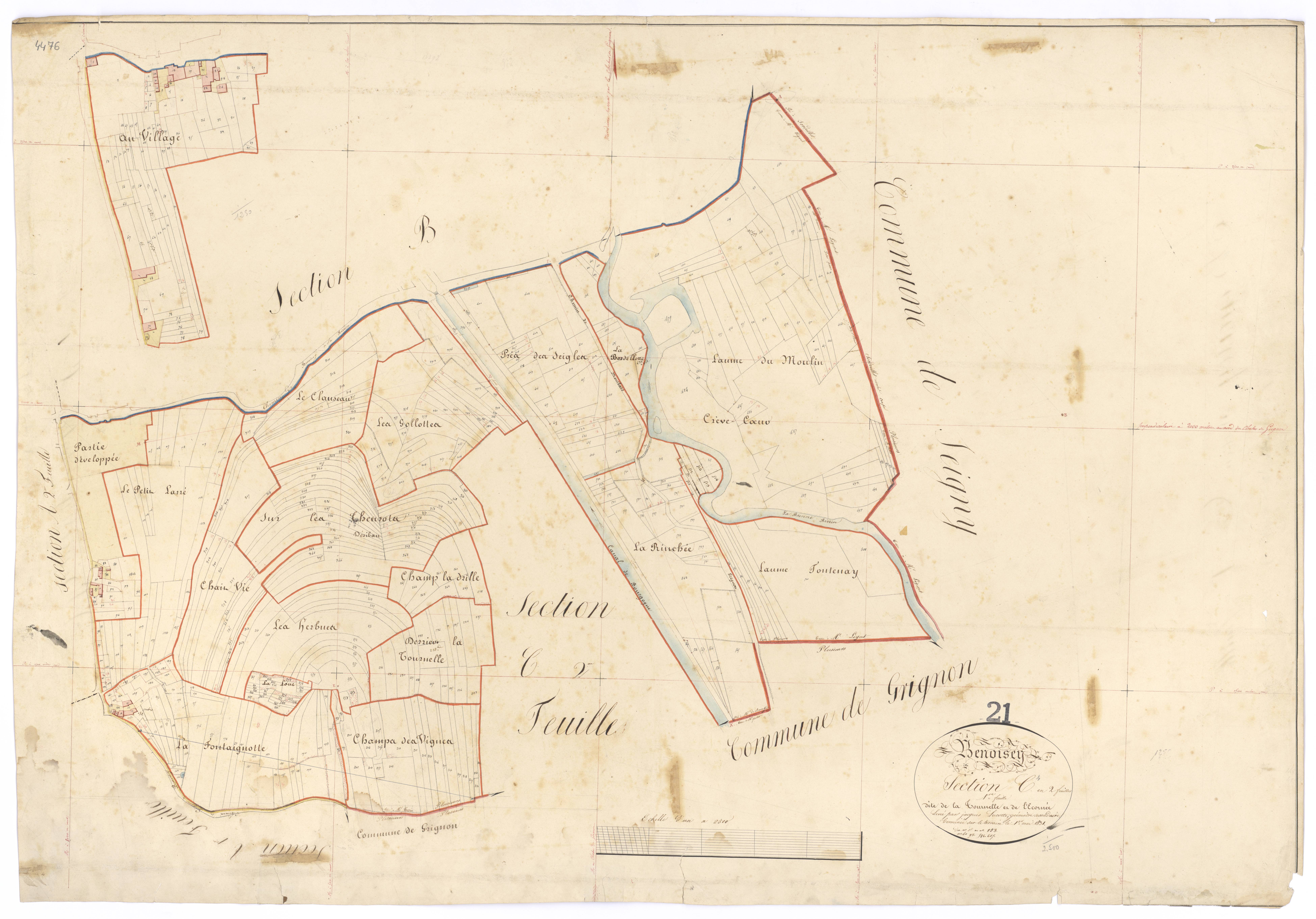 Benoisey - Section C1 - 3 P PLAN 67/5