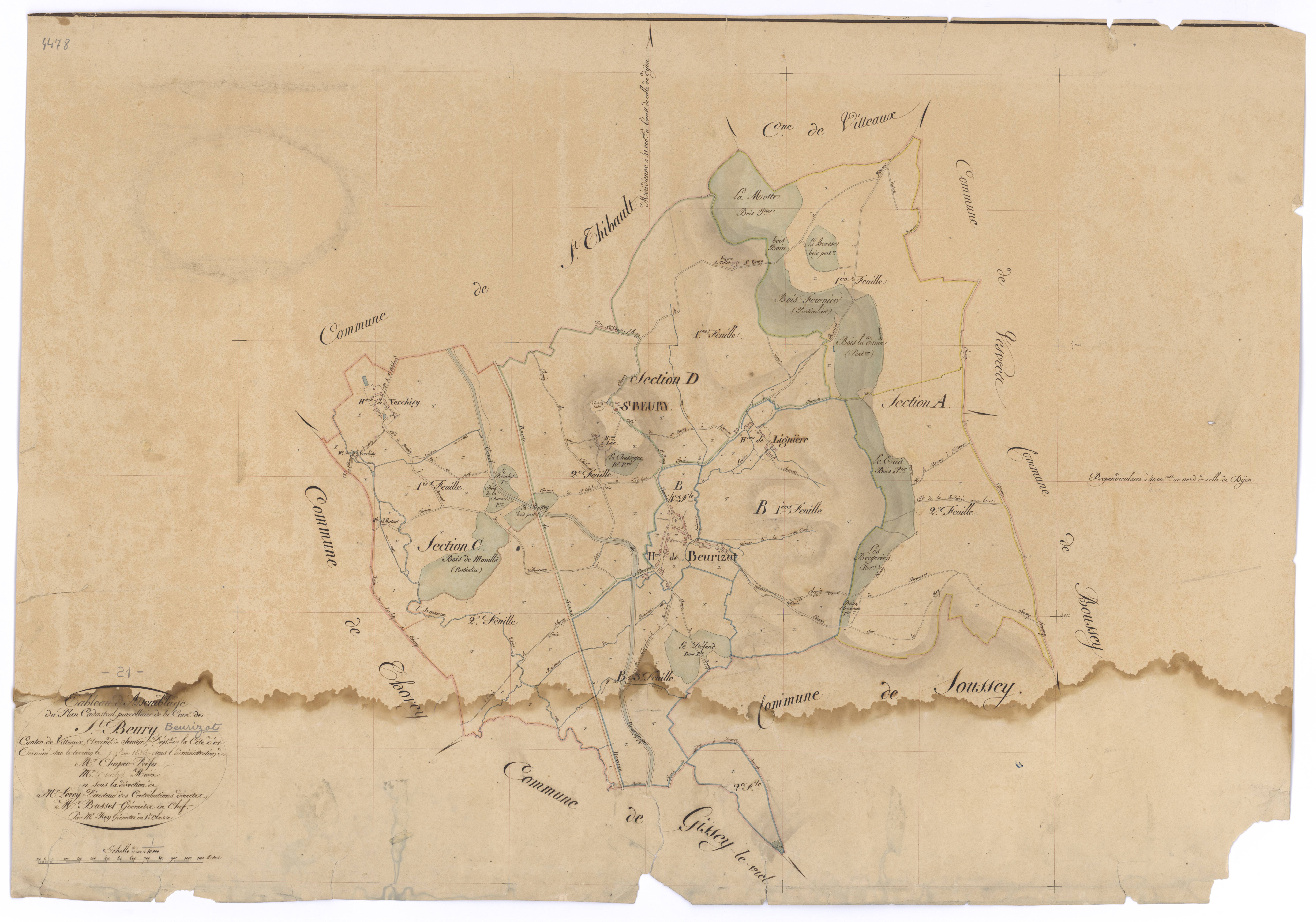Beurizot - Tableau d'assemblage - 3 P PLAN 72/1