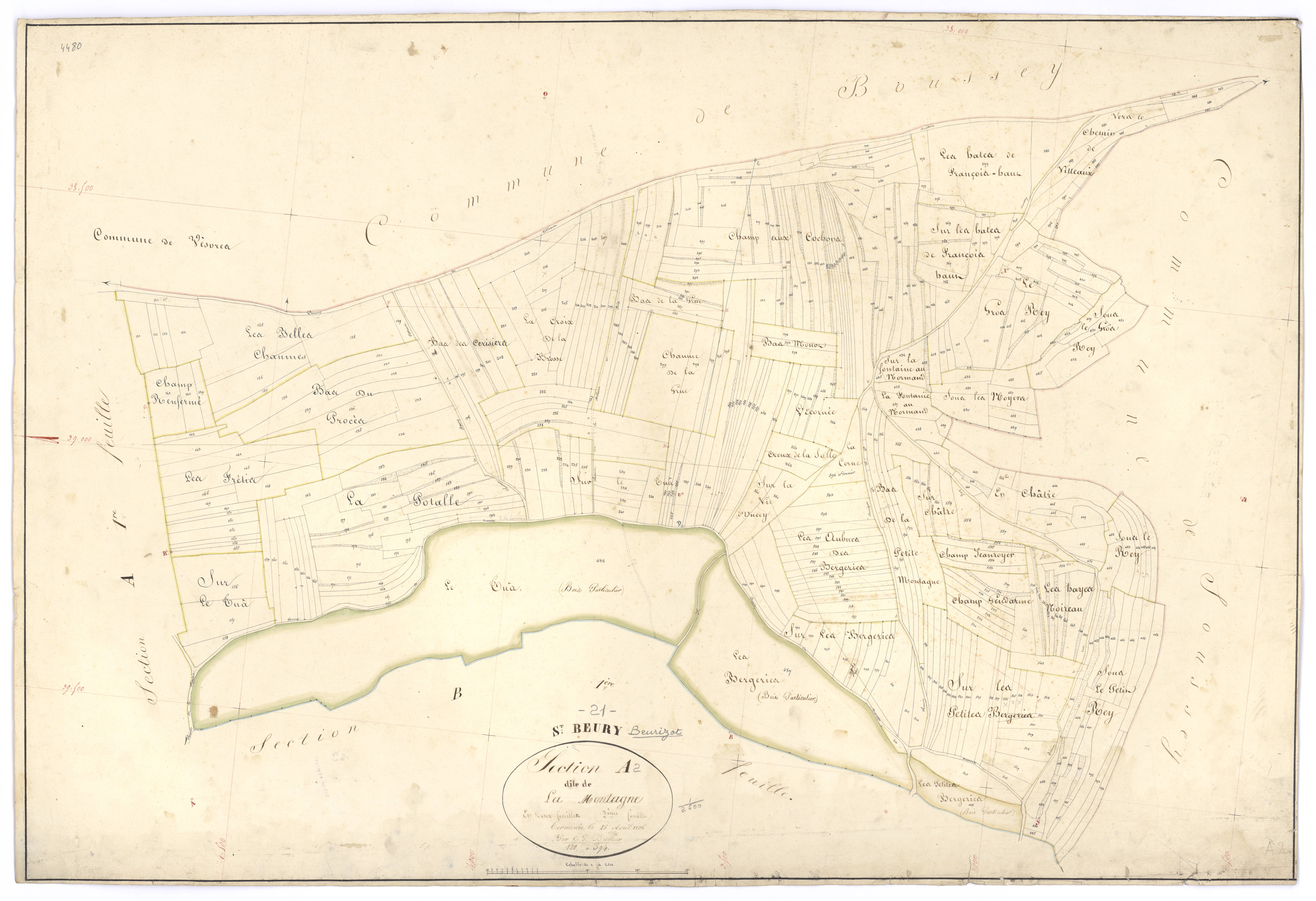 Beurizot - Section A2 - 3 P PLAN 72/3