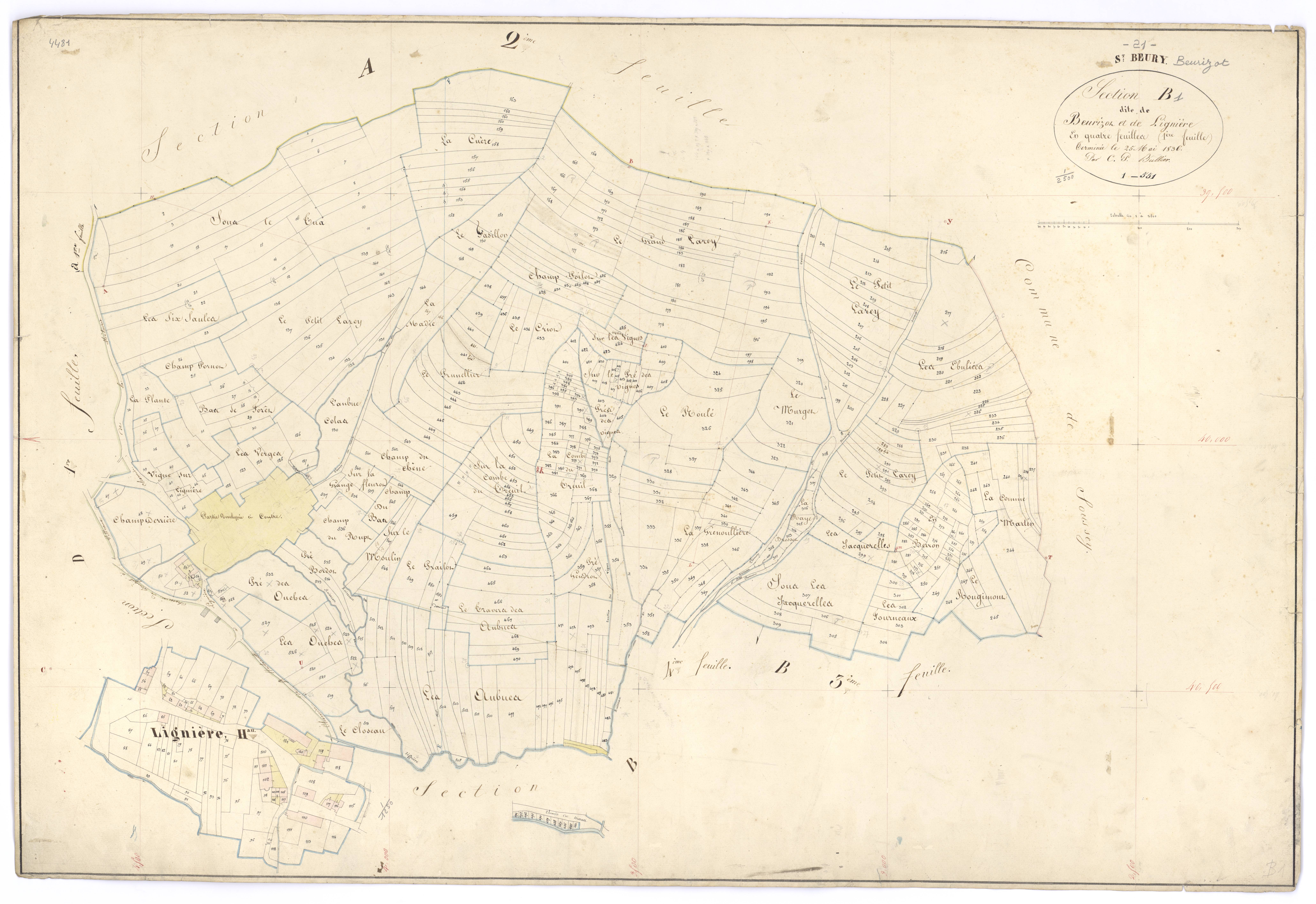 Beurizot - Section B1 - 3 P PLAN 72/4