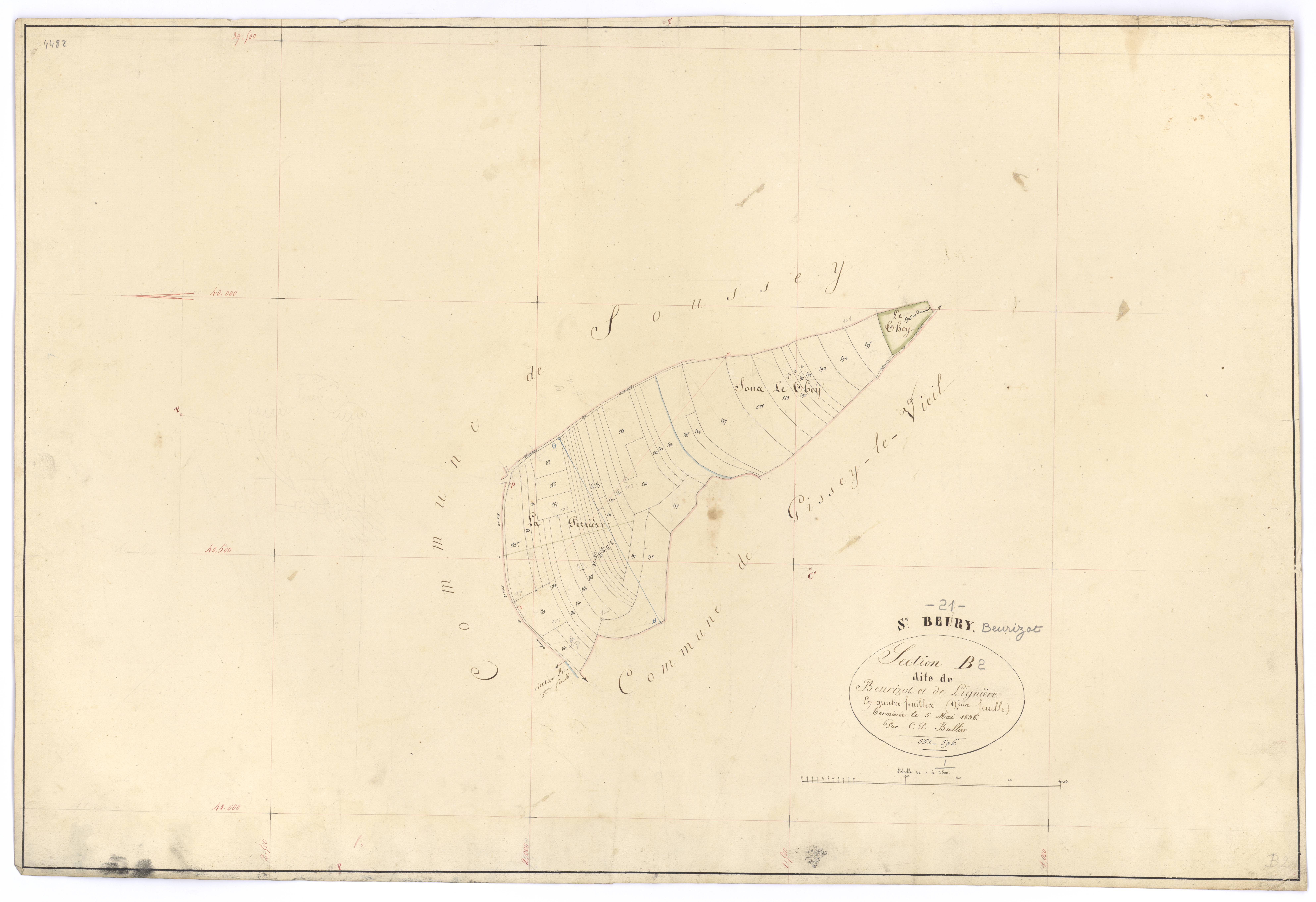 Beurizot - Section B2 - 3 P PLAN 72/5