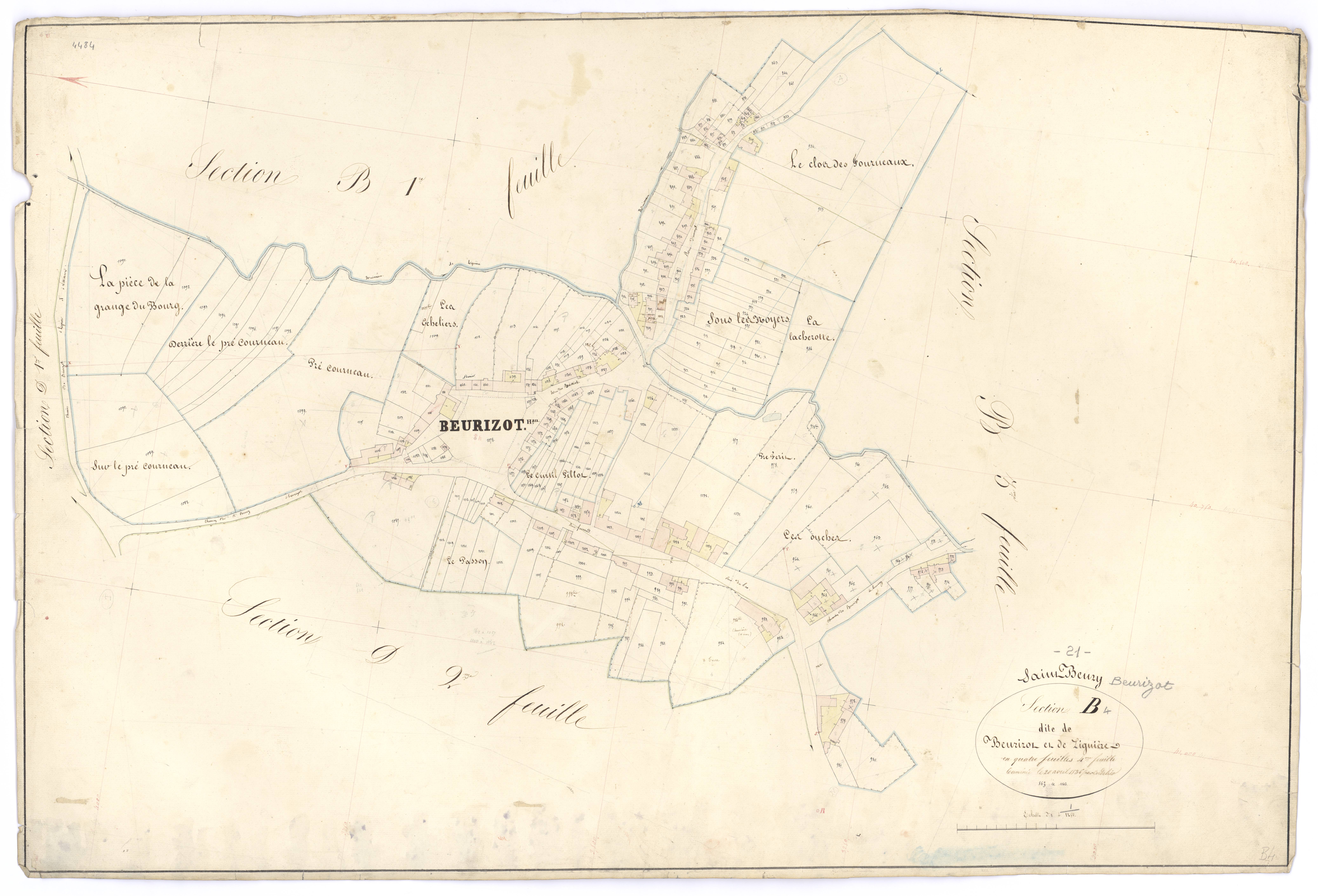 Beurizot - Section B4 - 3 P PLAN 72/7