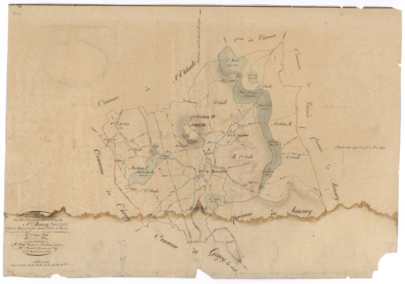 Beurizot - Tableau d'assemblage - 3 P PLAN 72/1