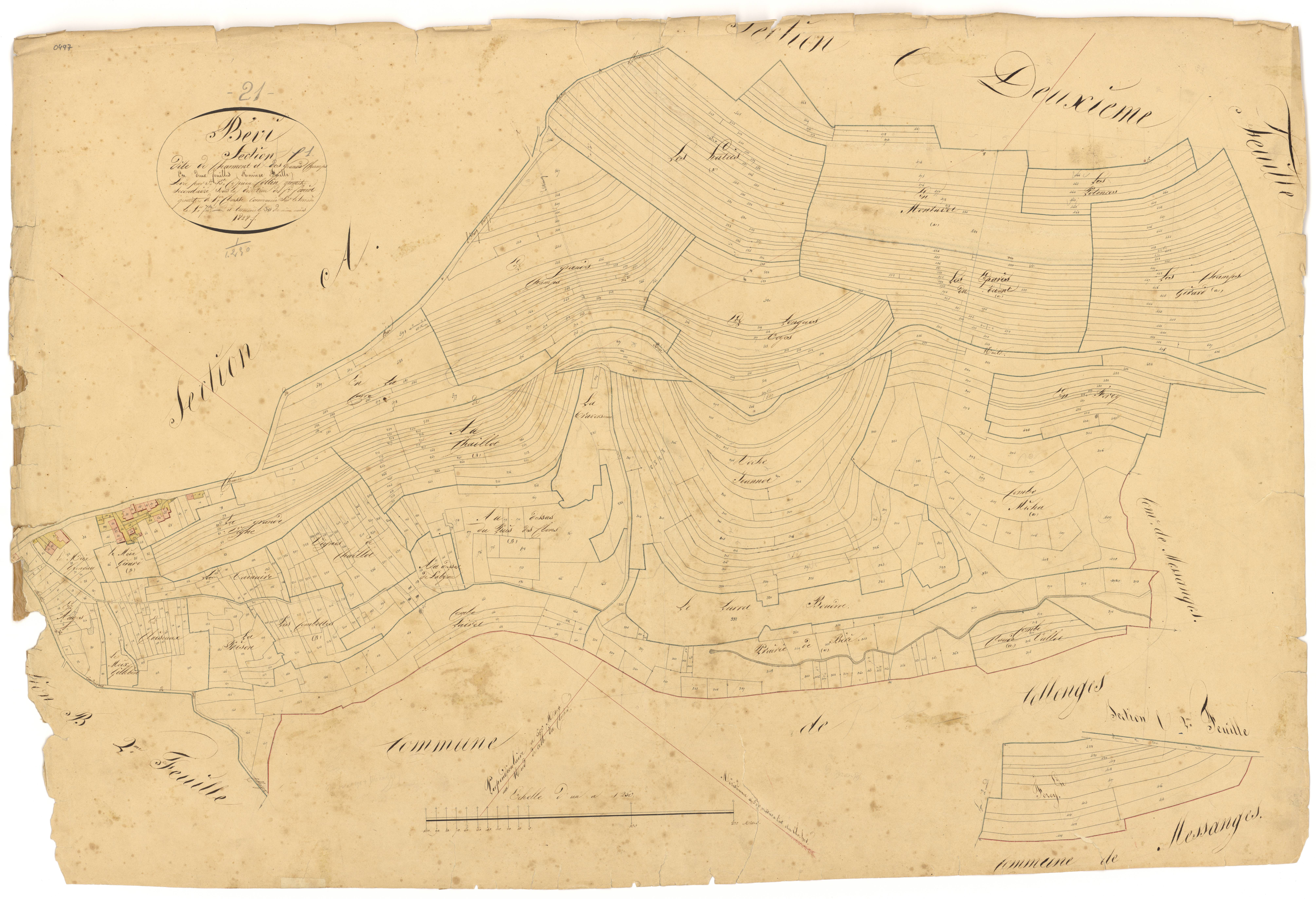 Bévy - Section C1 - 3 P PLAN 73/5