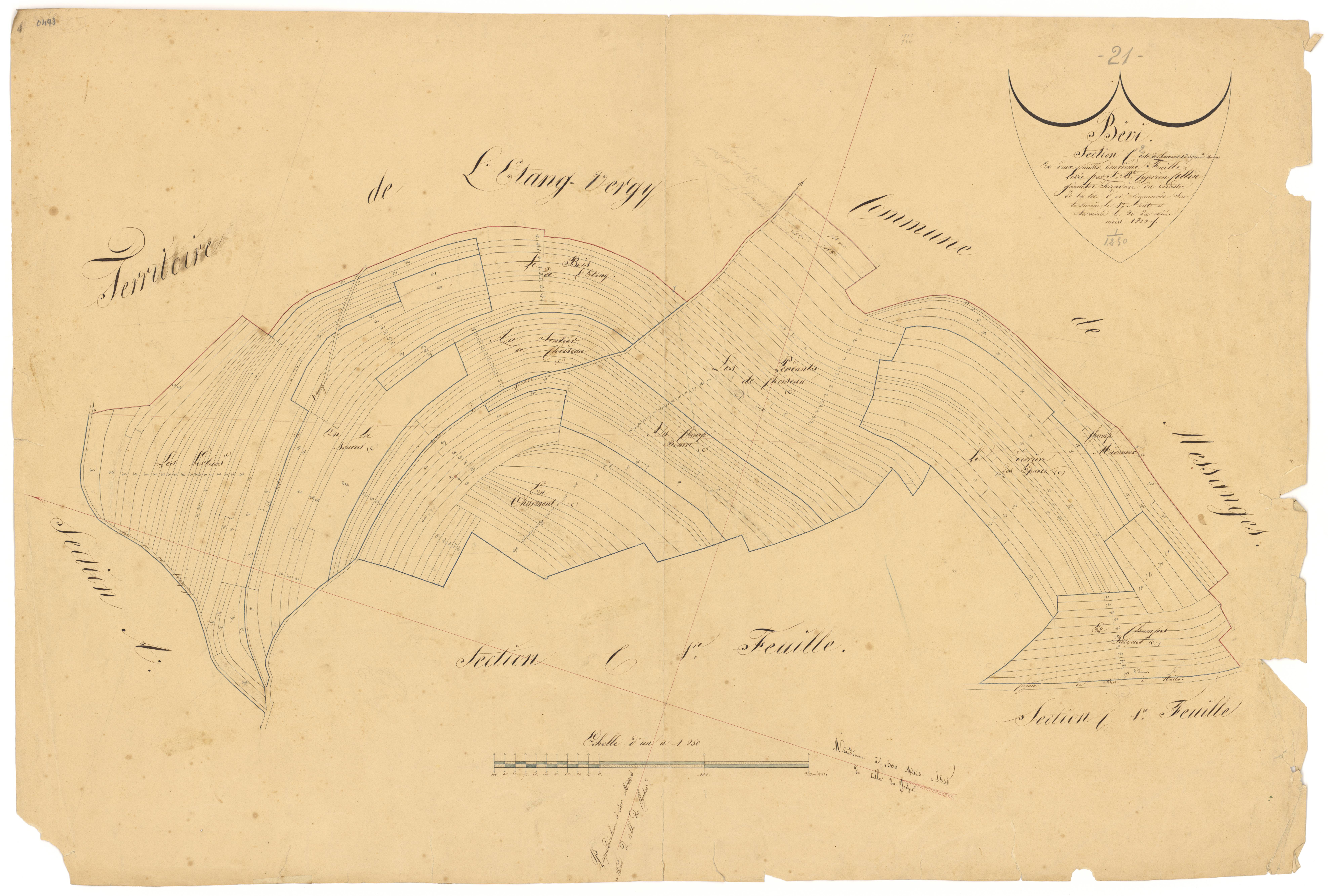 Bévy - Section C2 - 3 P PLAN 73/6