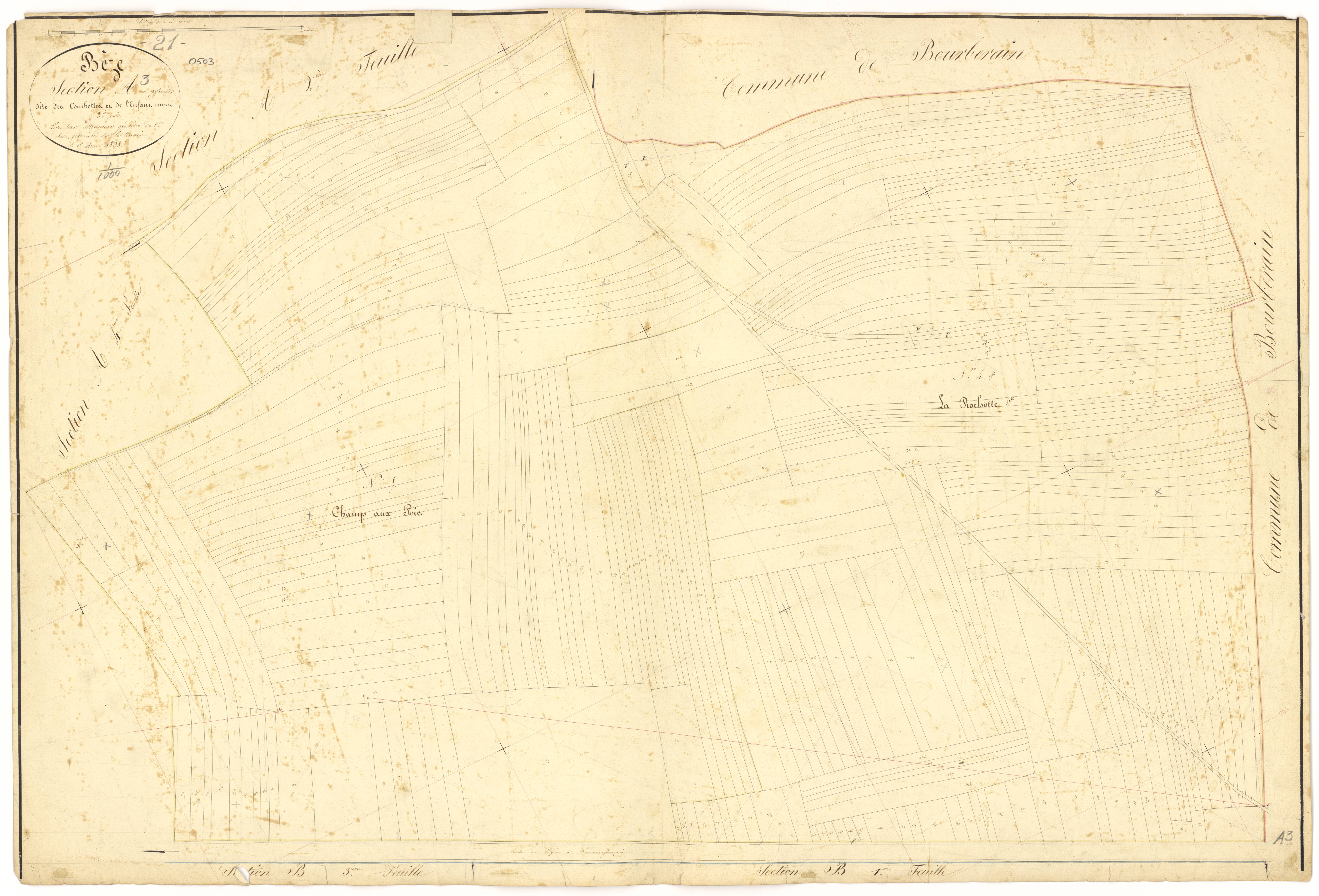 Bèze - Section A3 - 3 P PLAN 74/5