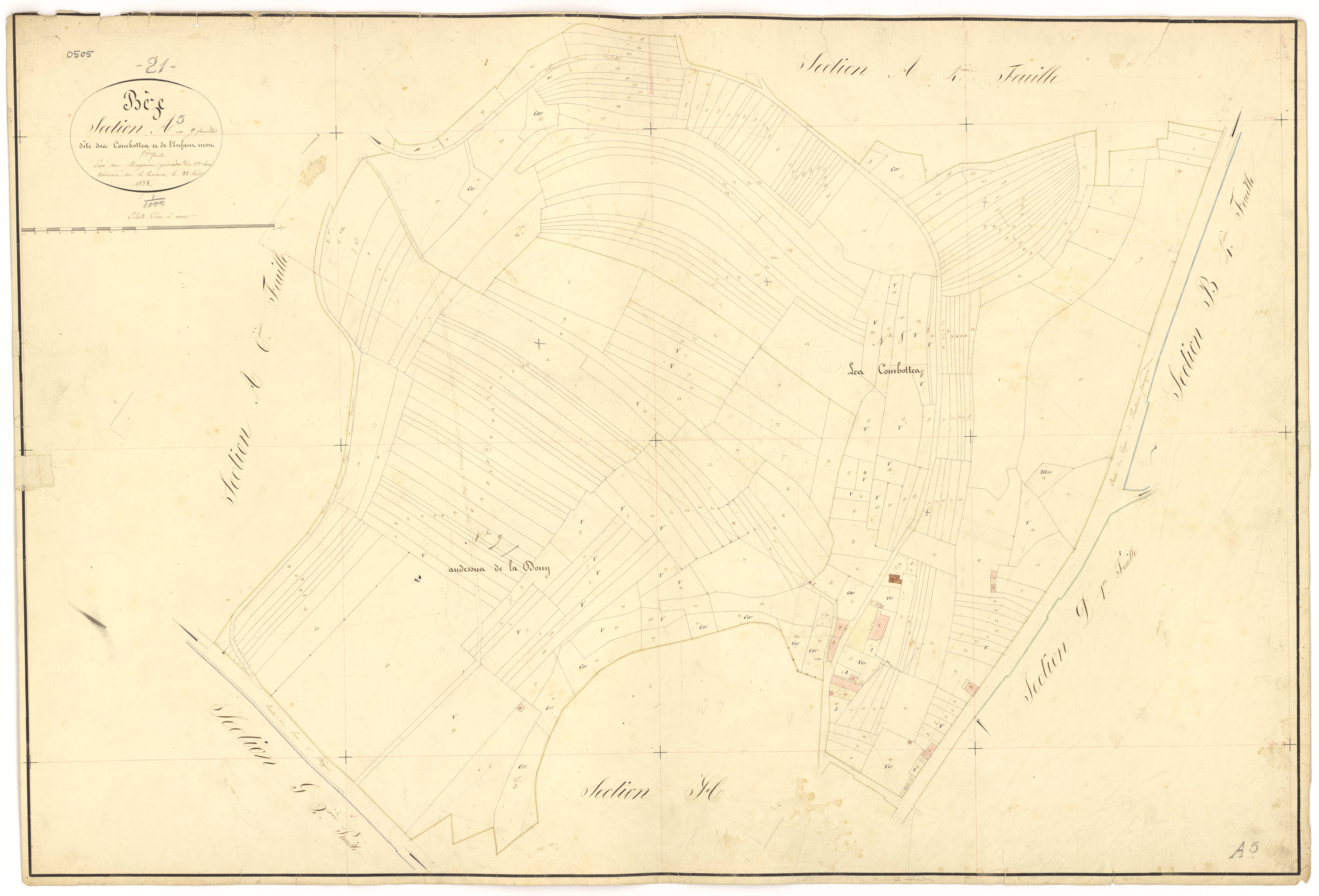 Bèze - Section A5 - 3 P PLAN 74/7